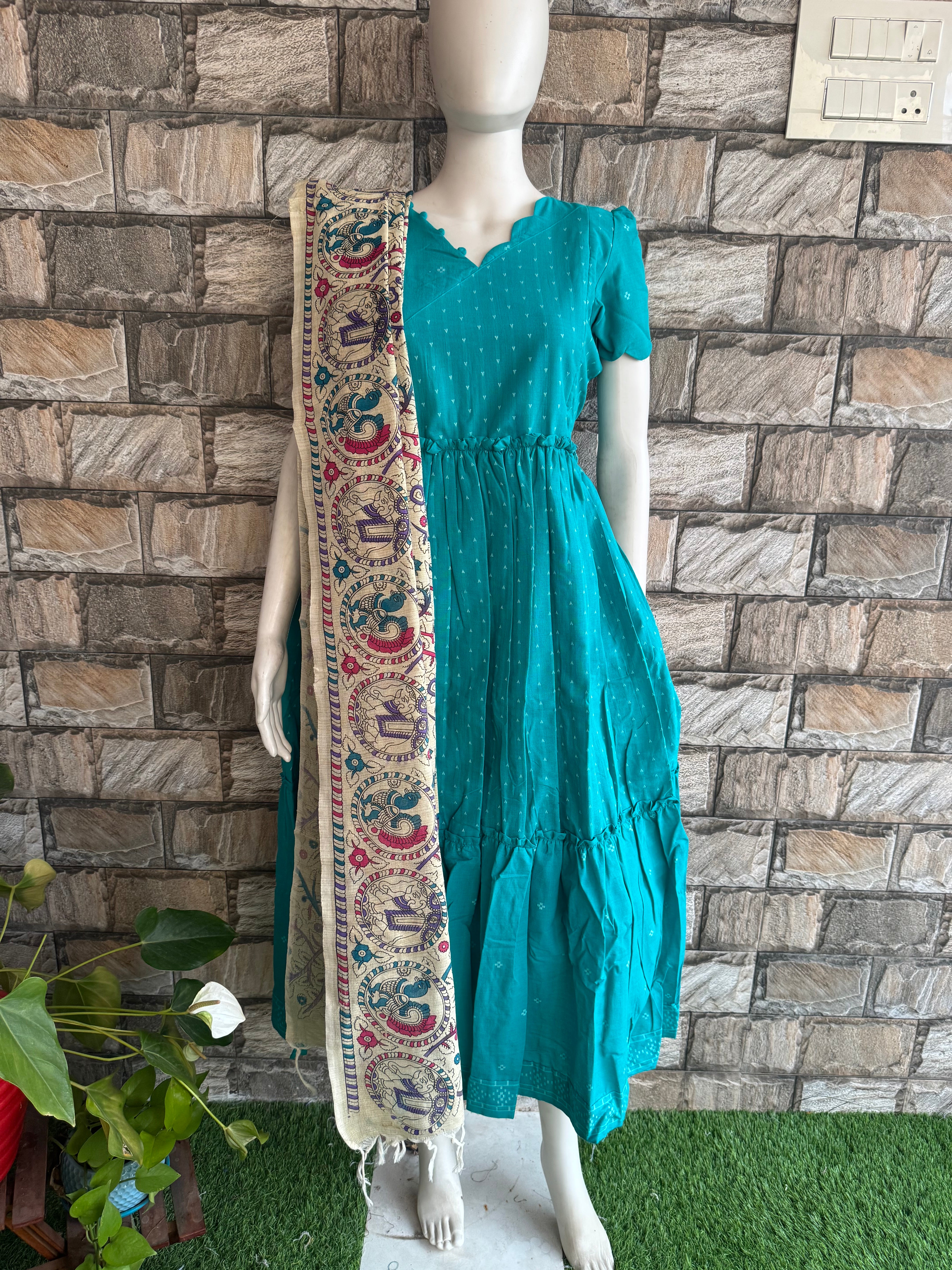 Madhubani Kalamkari Dupatta