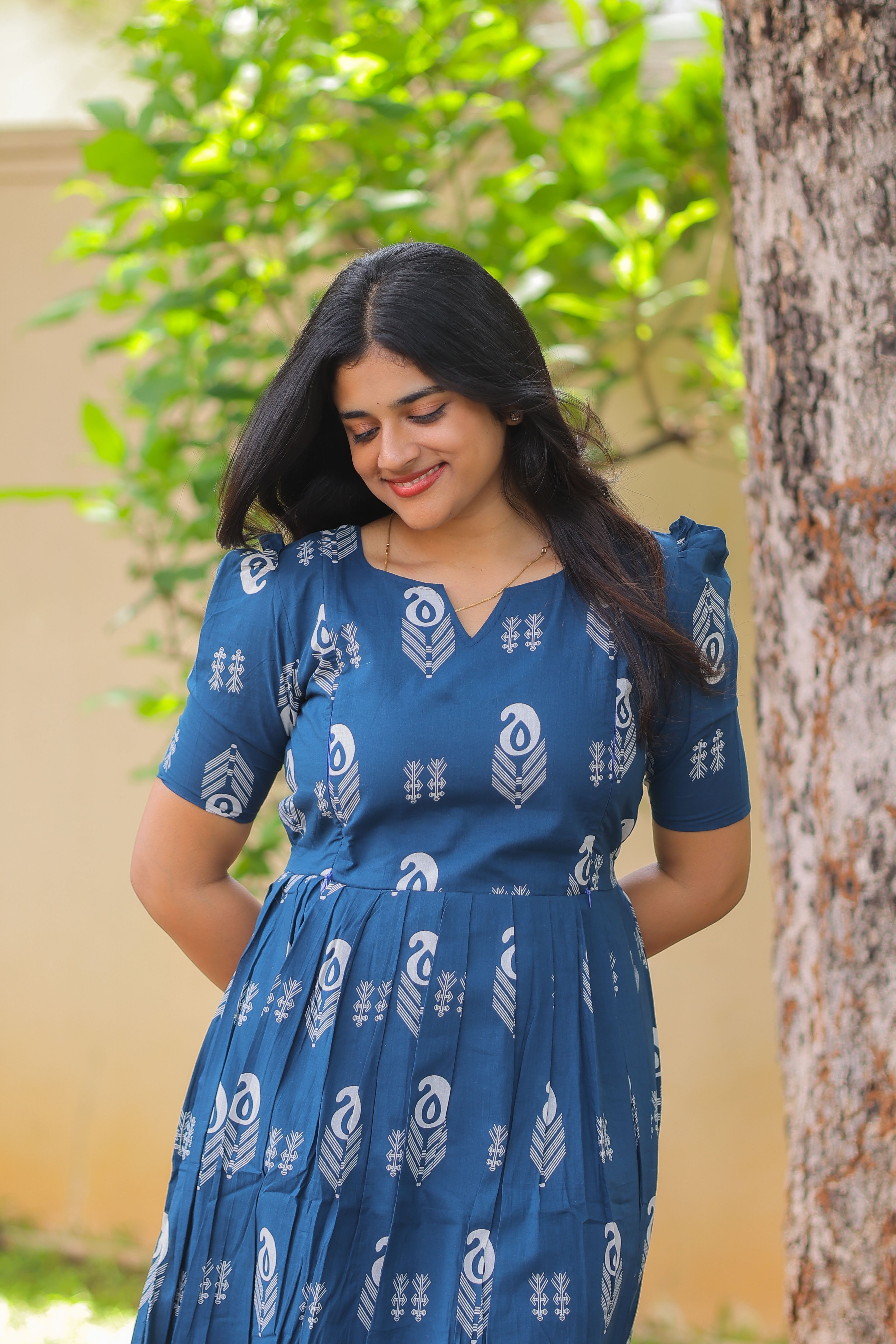 Soft cotton Maternity maxi  - Neelima