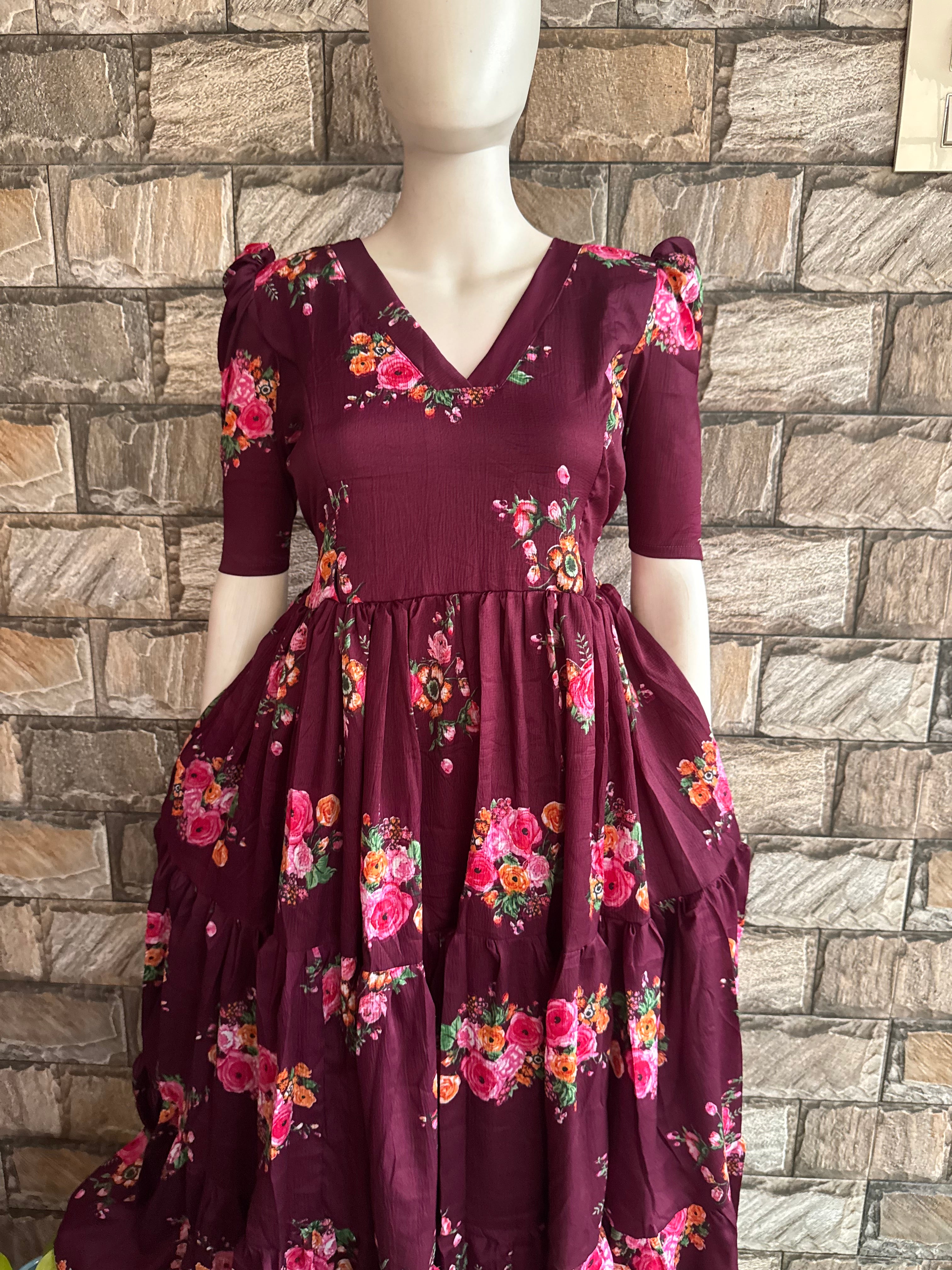 Delta Maternity maxi  PLUM SHADE