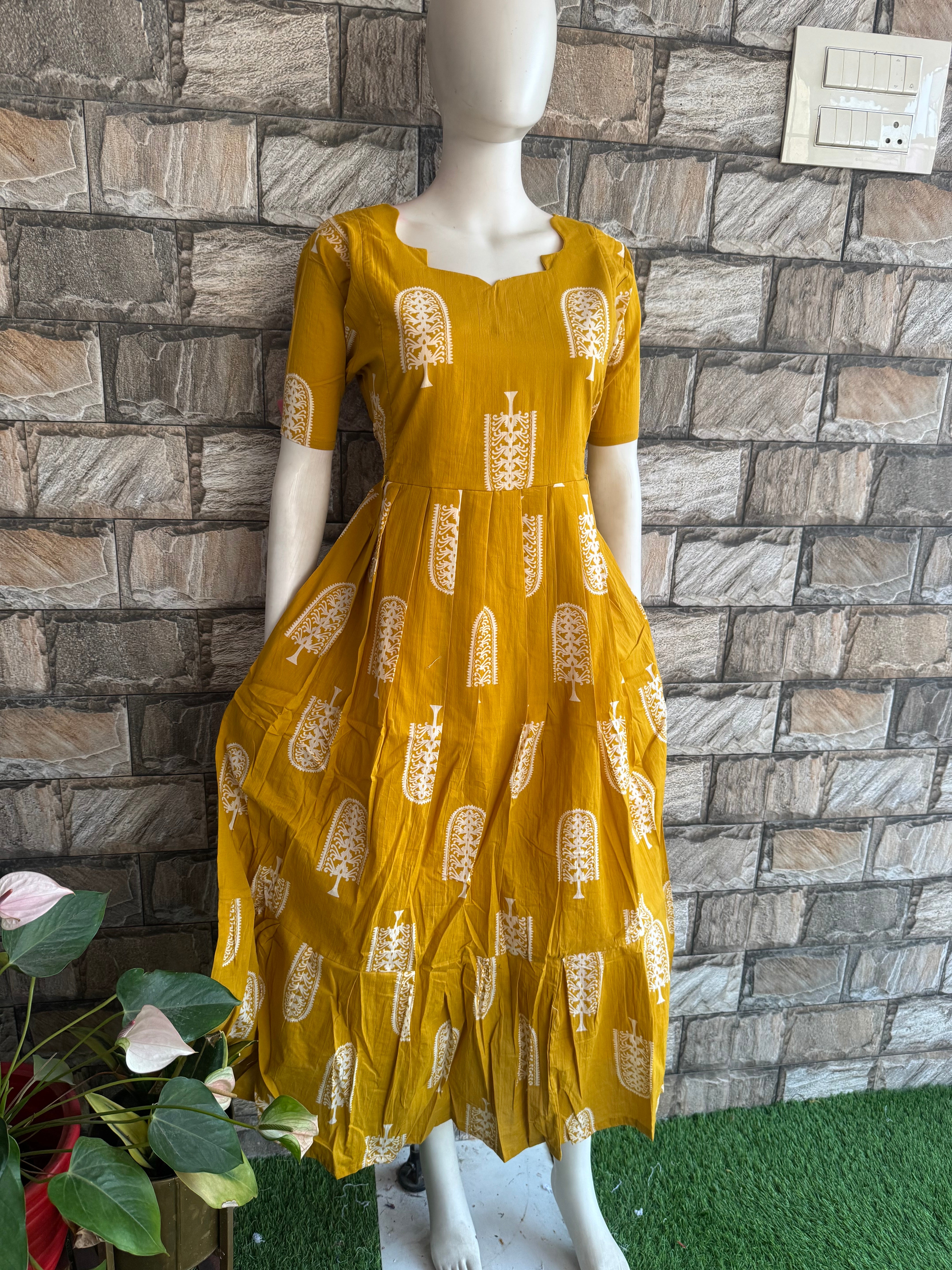 Yellow Blossom Maternity Maxi