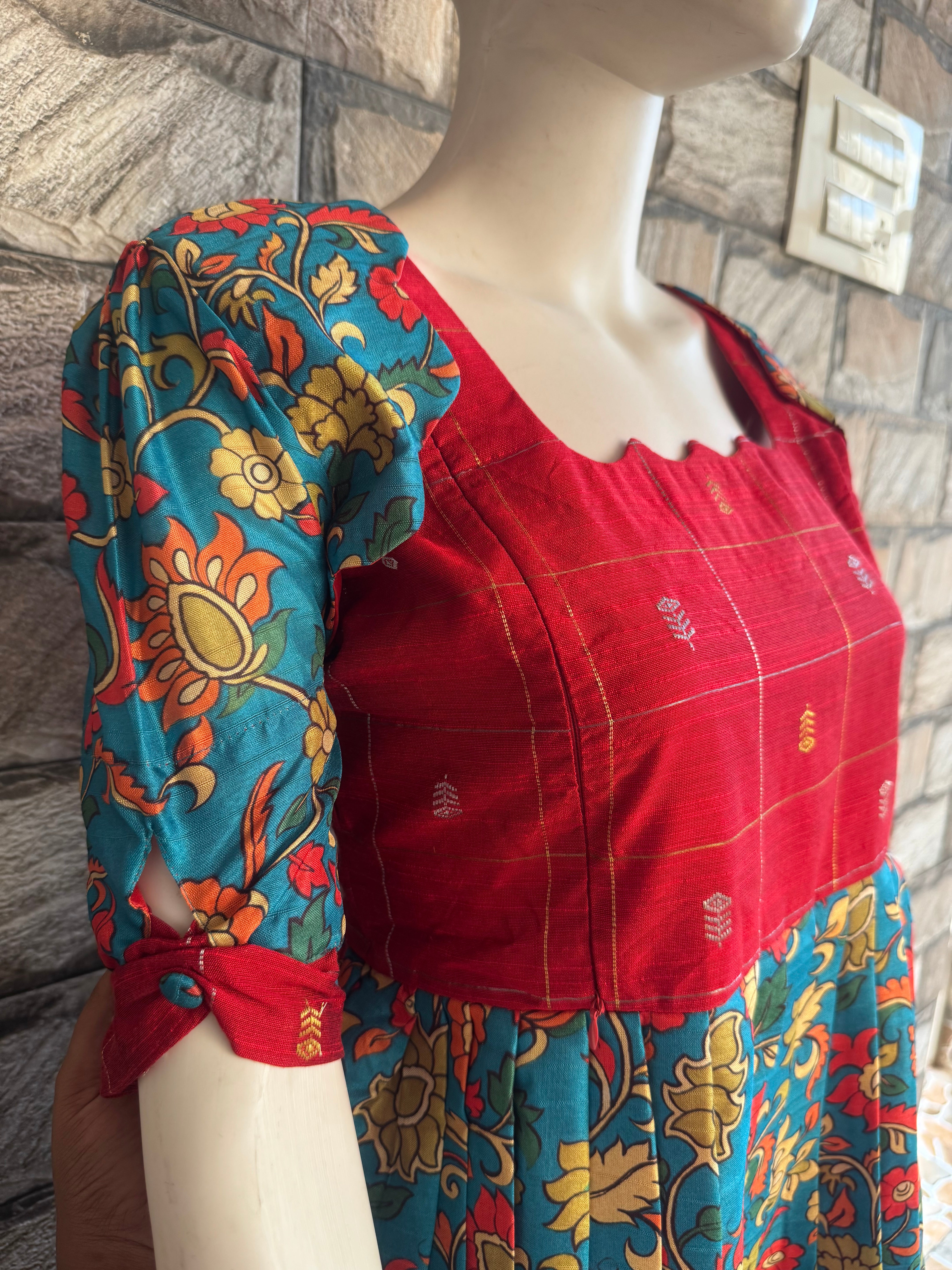Chanderi Maternity maxi