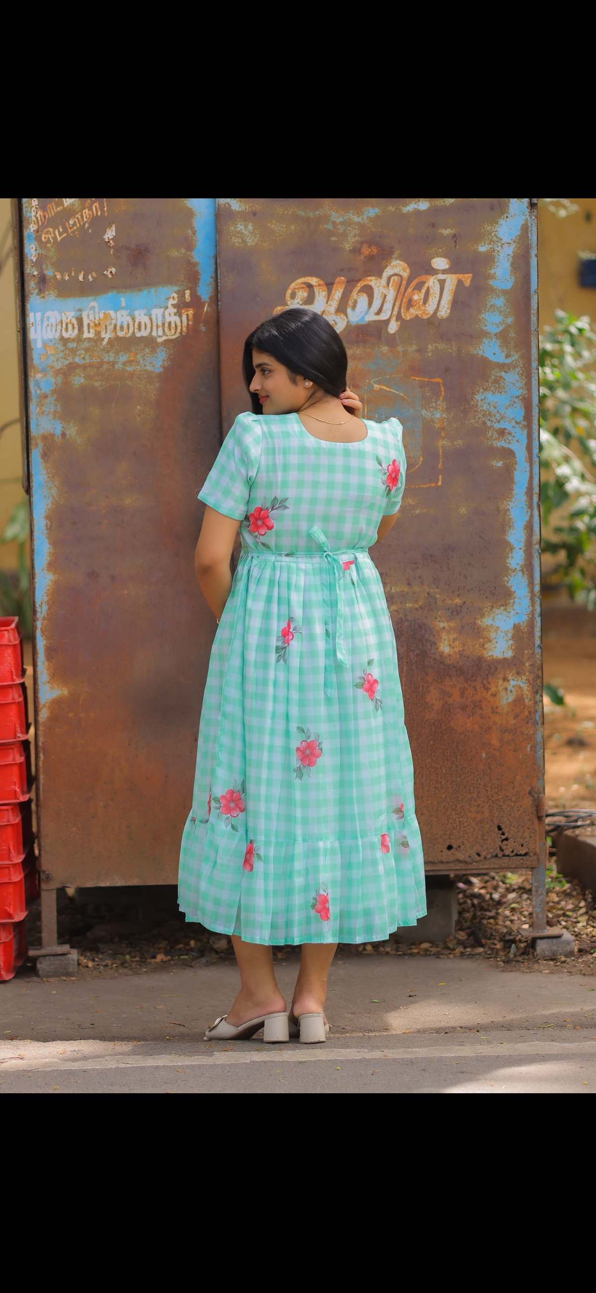 Premium mul Chanderi  cotton Maternity maxi