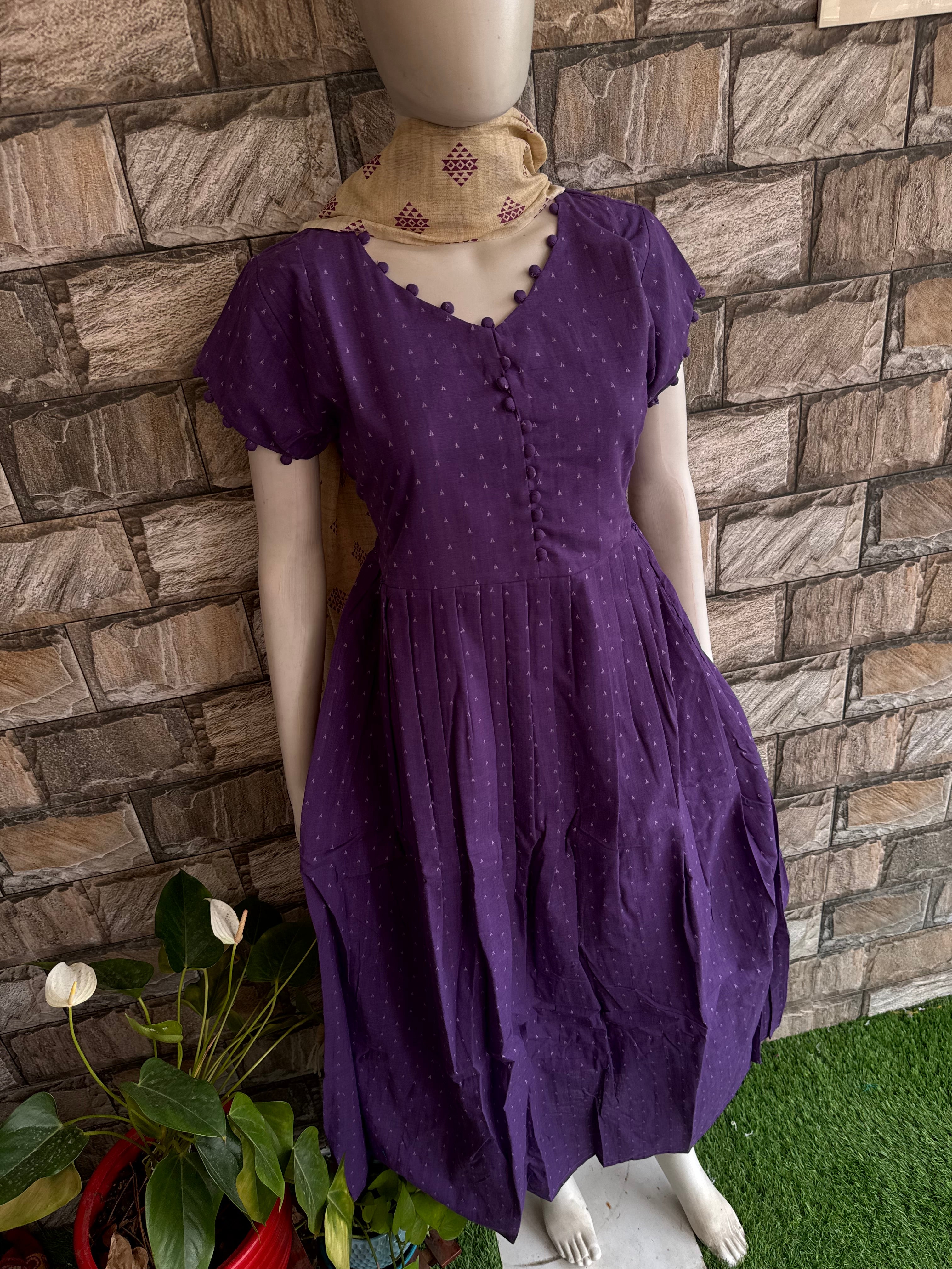Handloom Cotton Maternity maxi