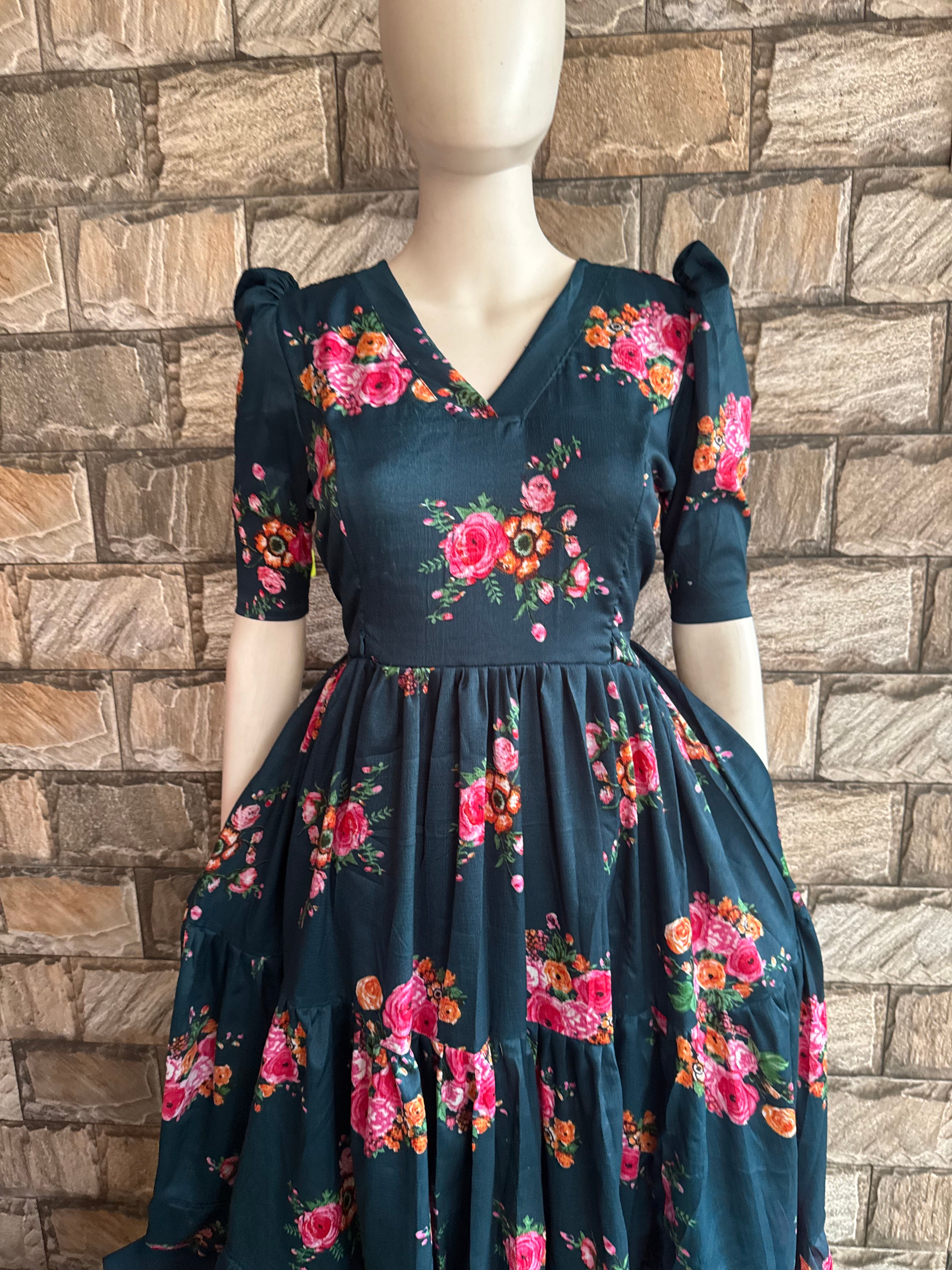 Delta Maternity maxi  TEAL GREEN