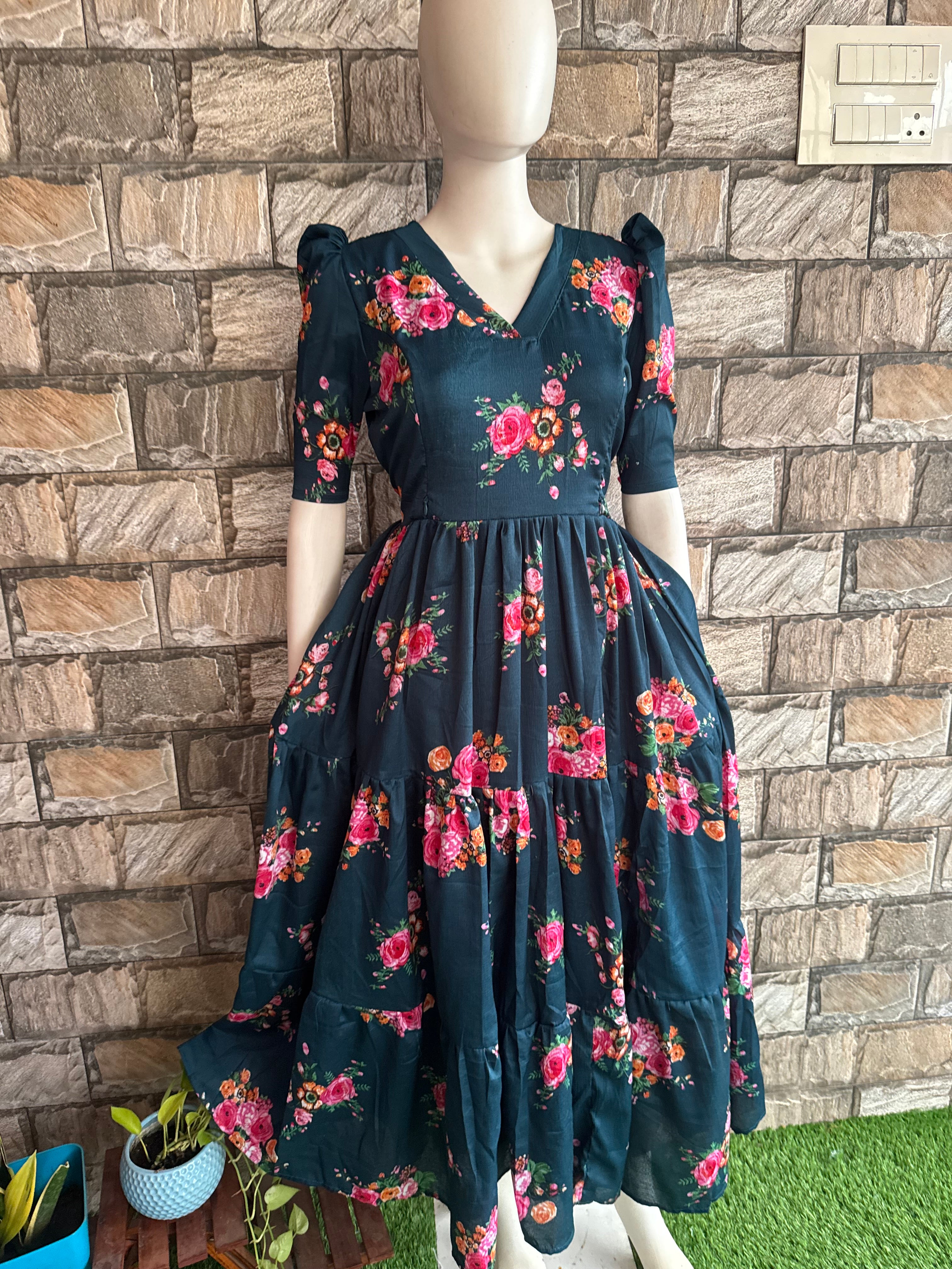 Delta Maternity maxi  TEAL GREEN