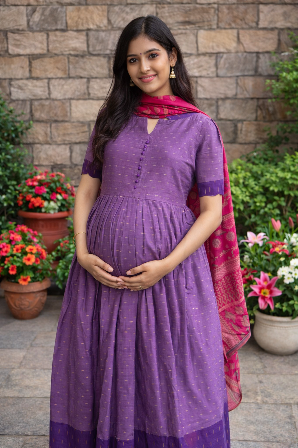 Lilac Maternity Maxi