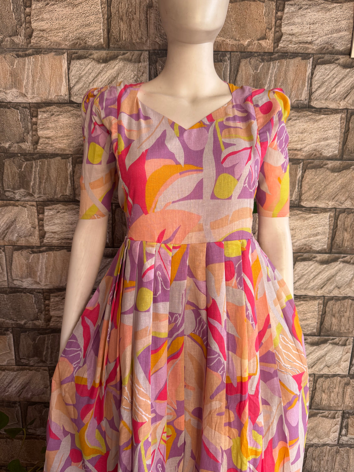 Soft cotton Maternity Feeding Maxi Lavender