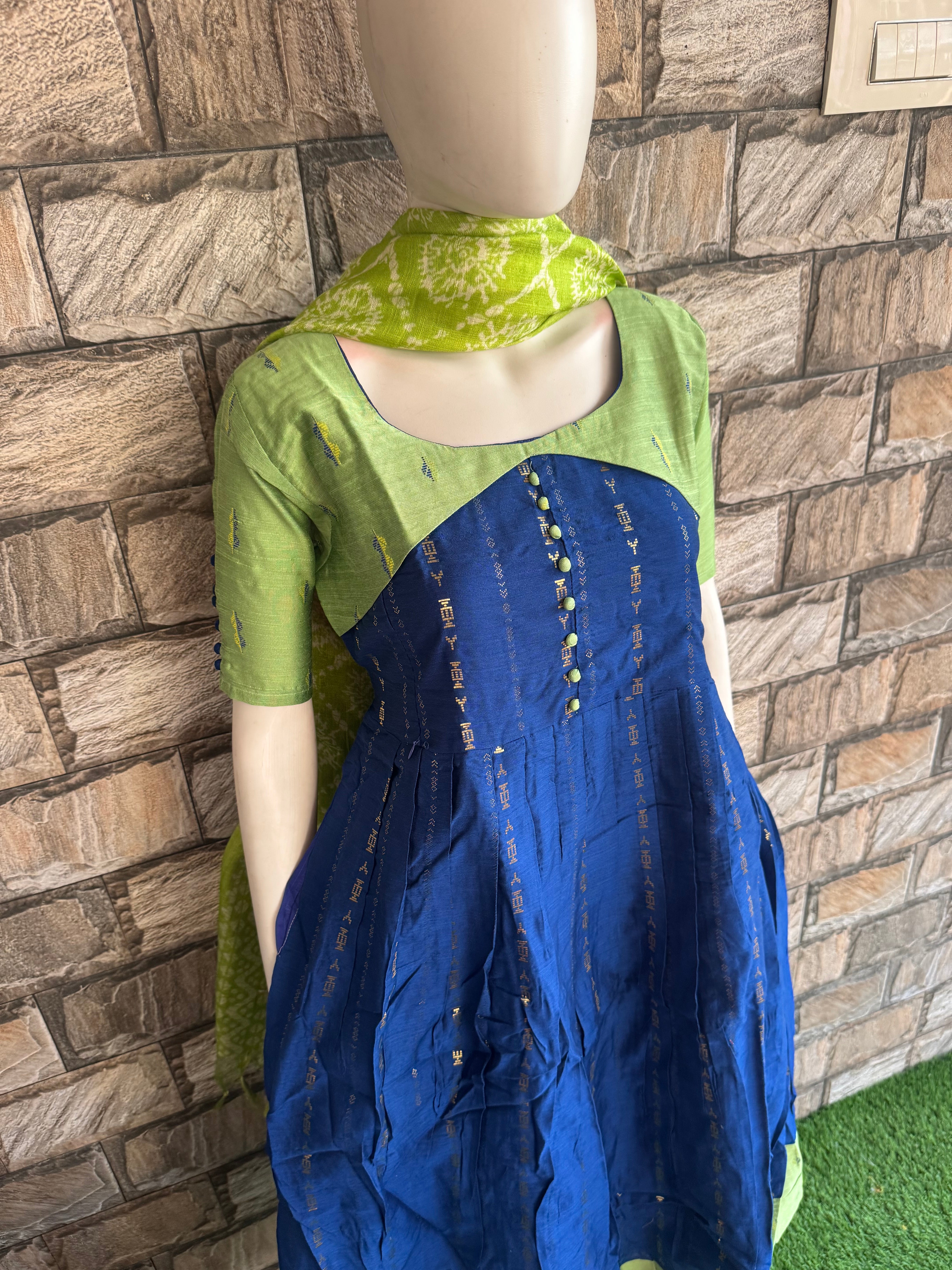 Divya Raw silk maternity maxi