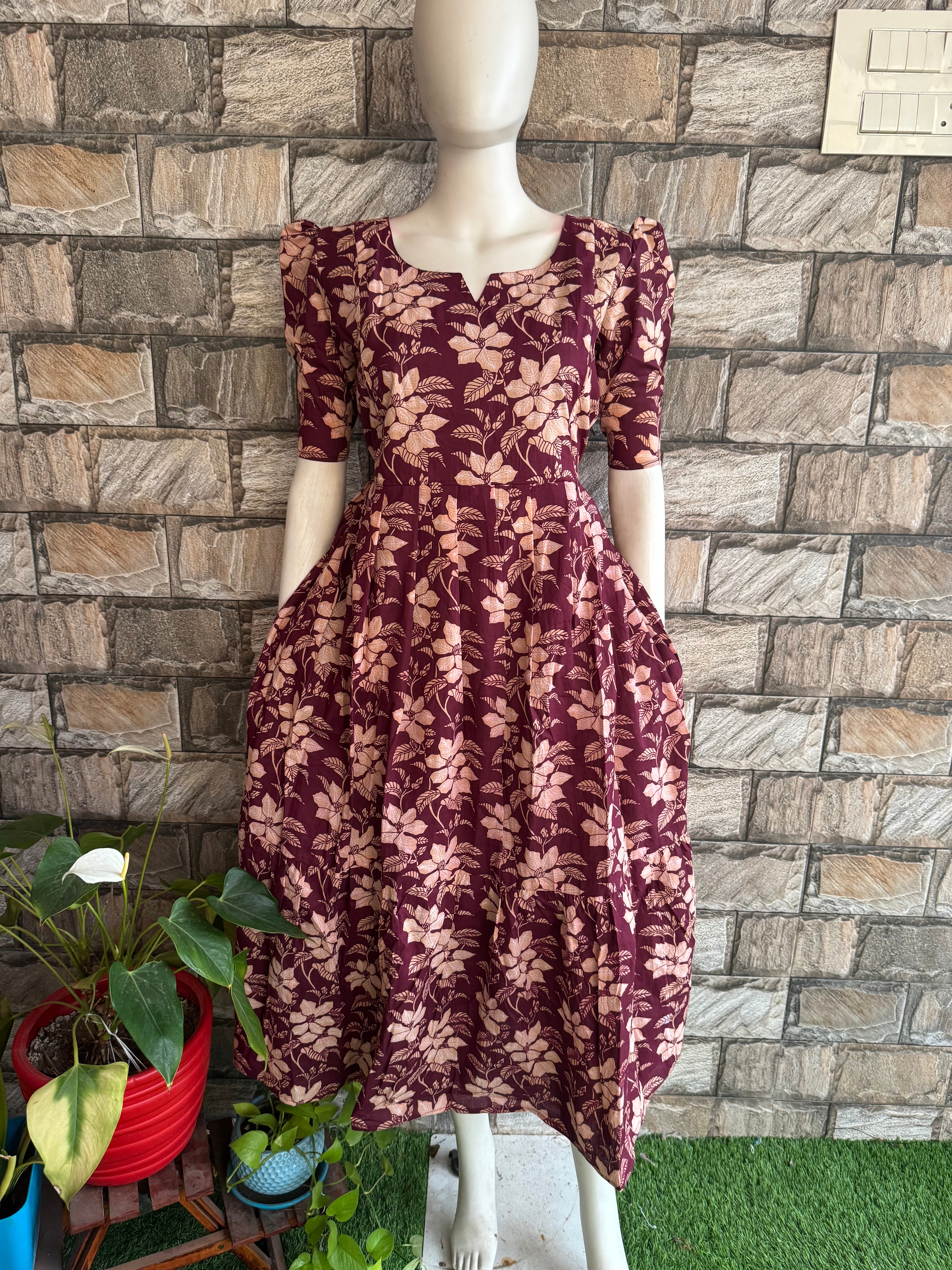 Budget  soft cotton Maternity maxi