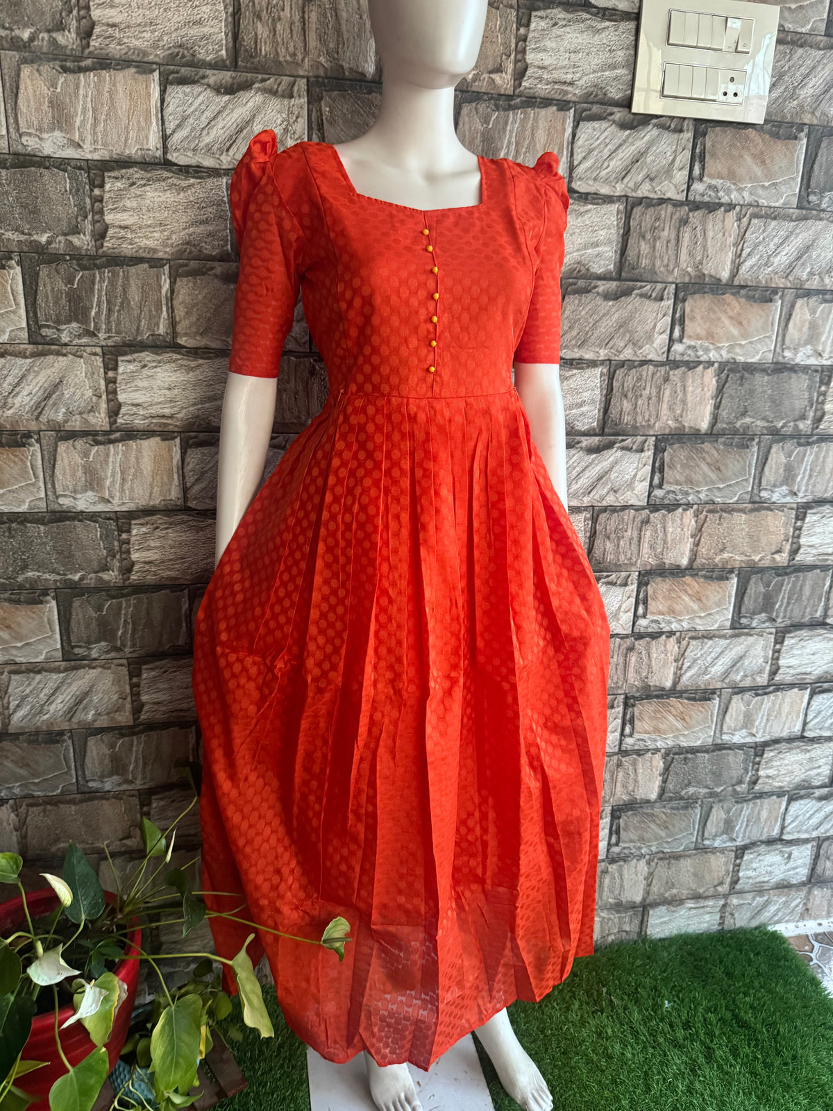 Silk cotton jacquard Maternity Feeding maxi ONLY FEEDING