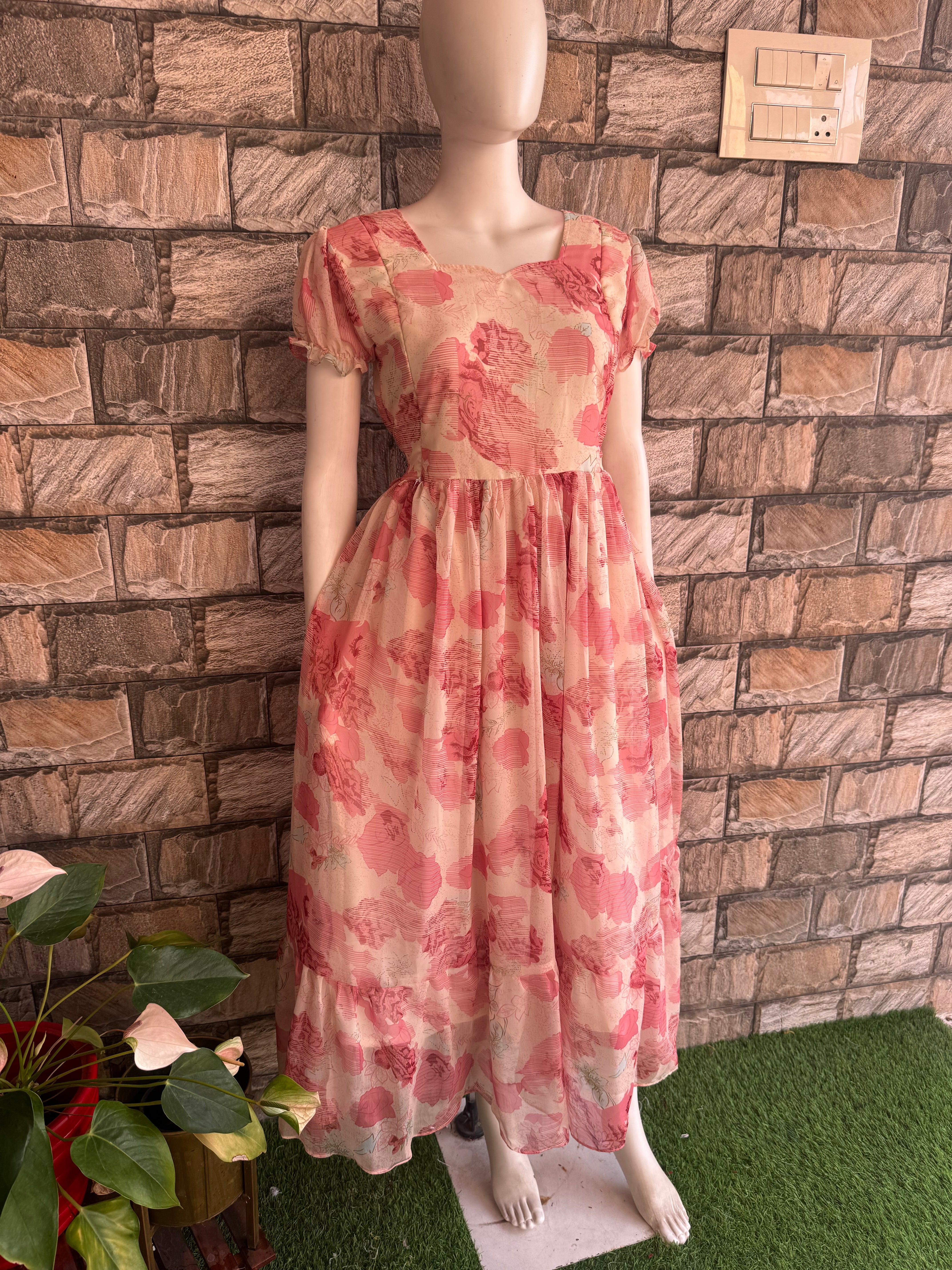 Peach love Maternity maxi