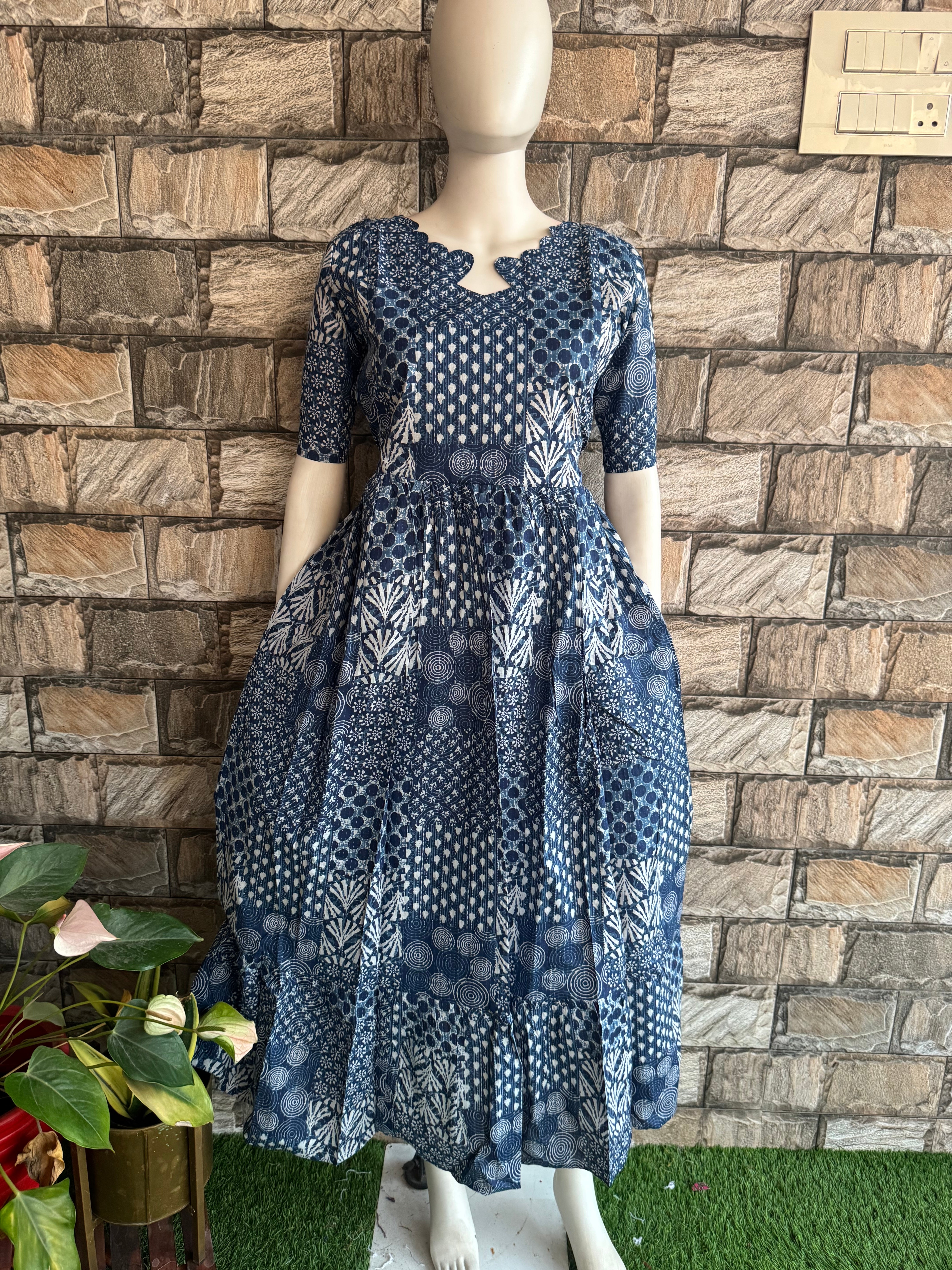 Jean shade Maternity maxi