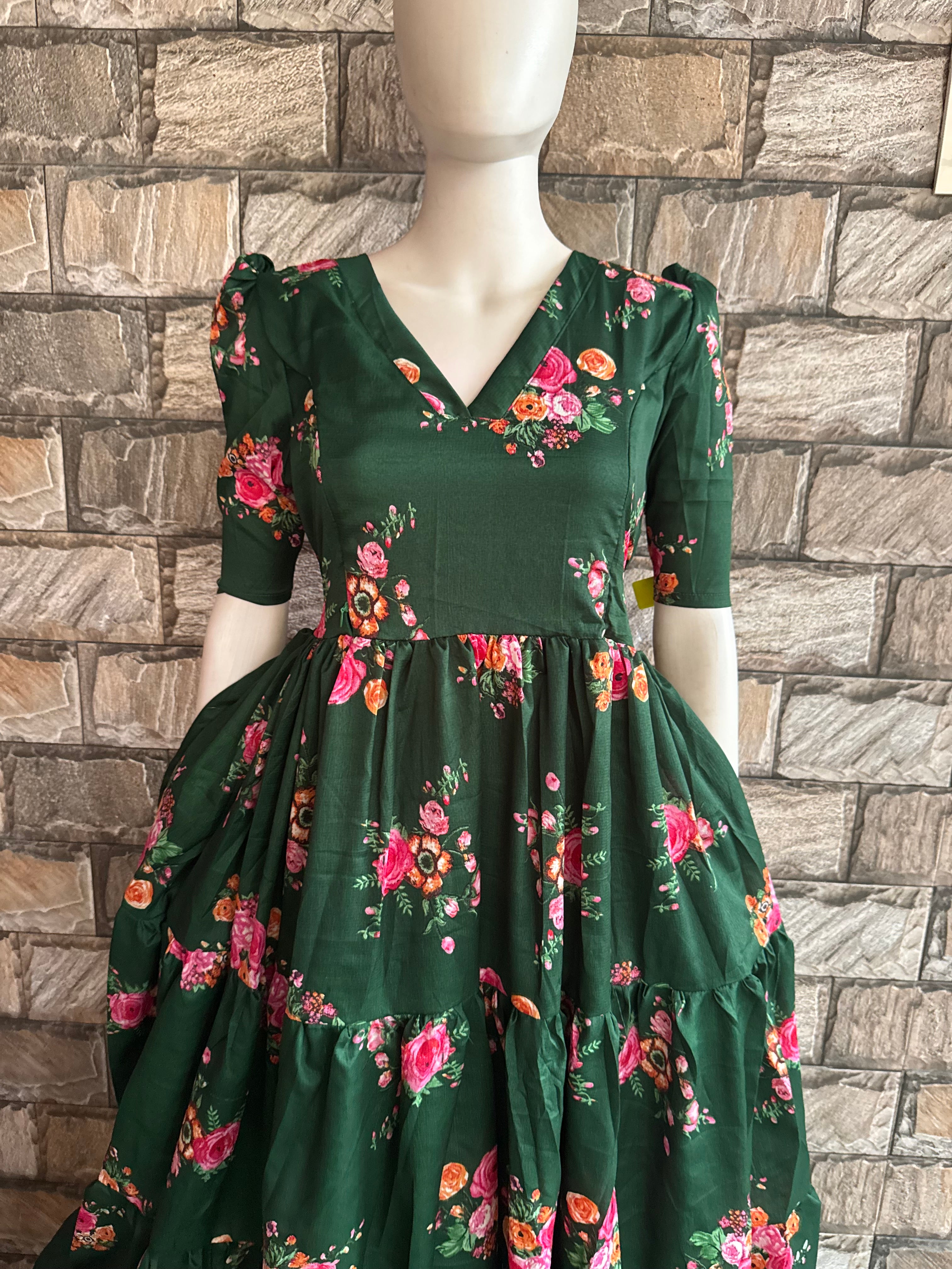 Delta Maternity maxi BOTTLE GREEN