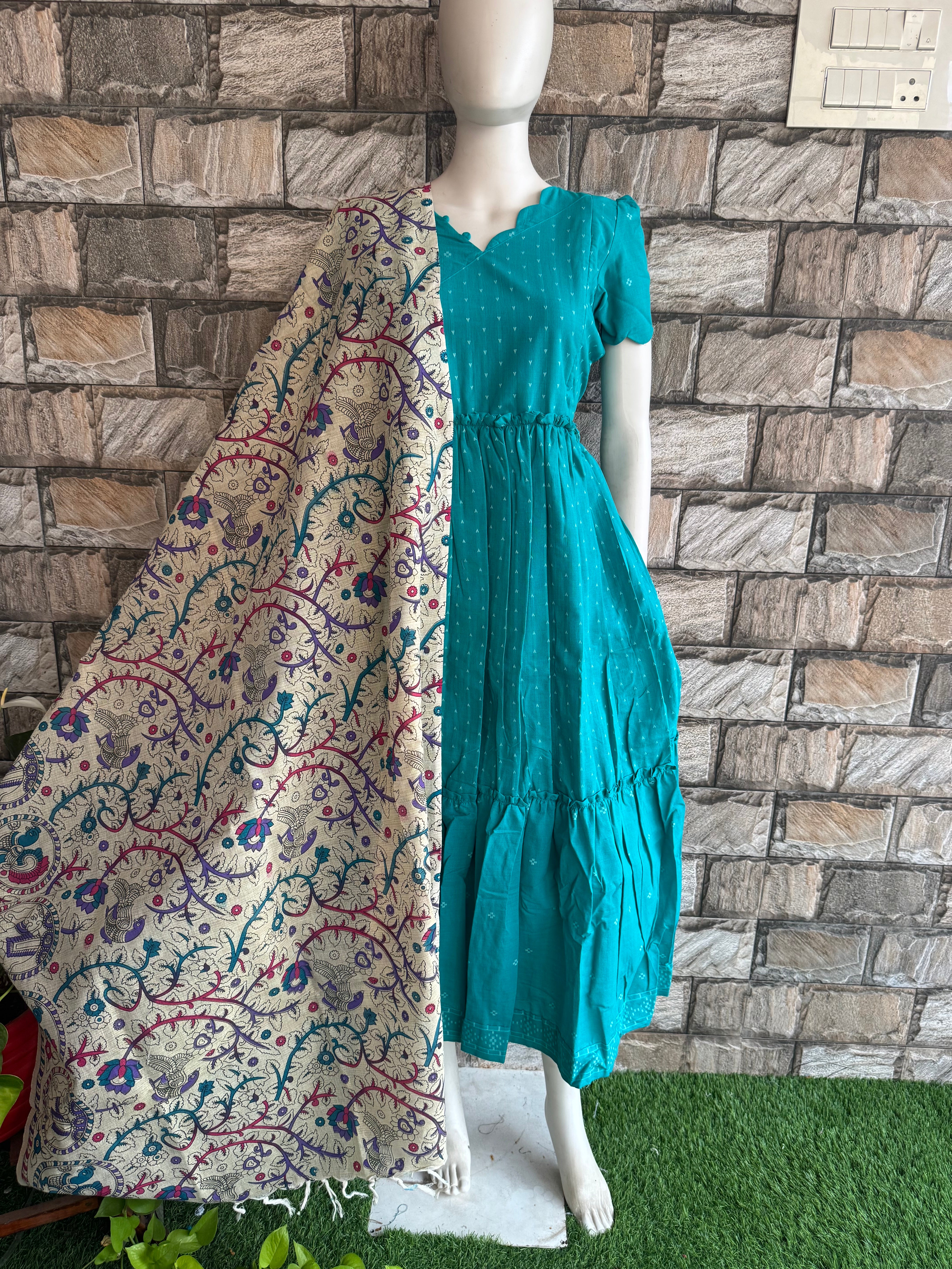 Madhubani Kalamkari Dupatta