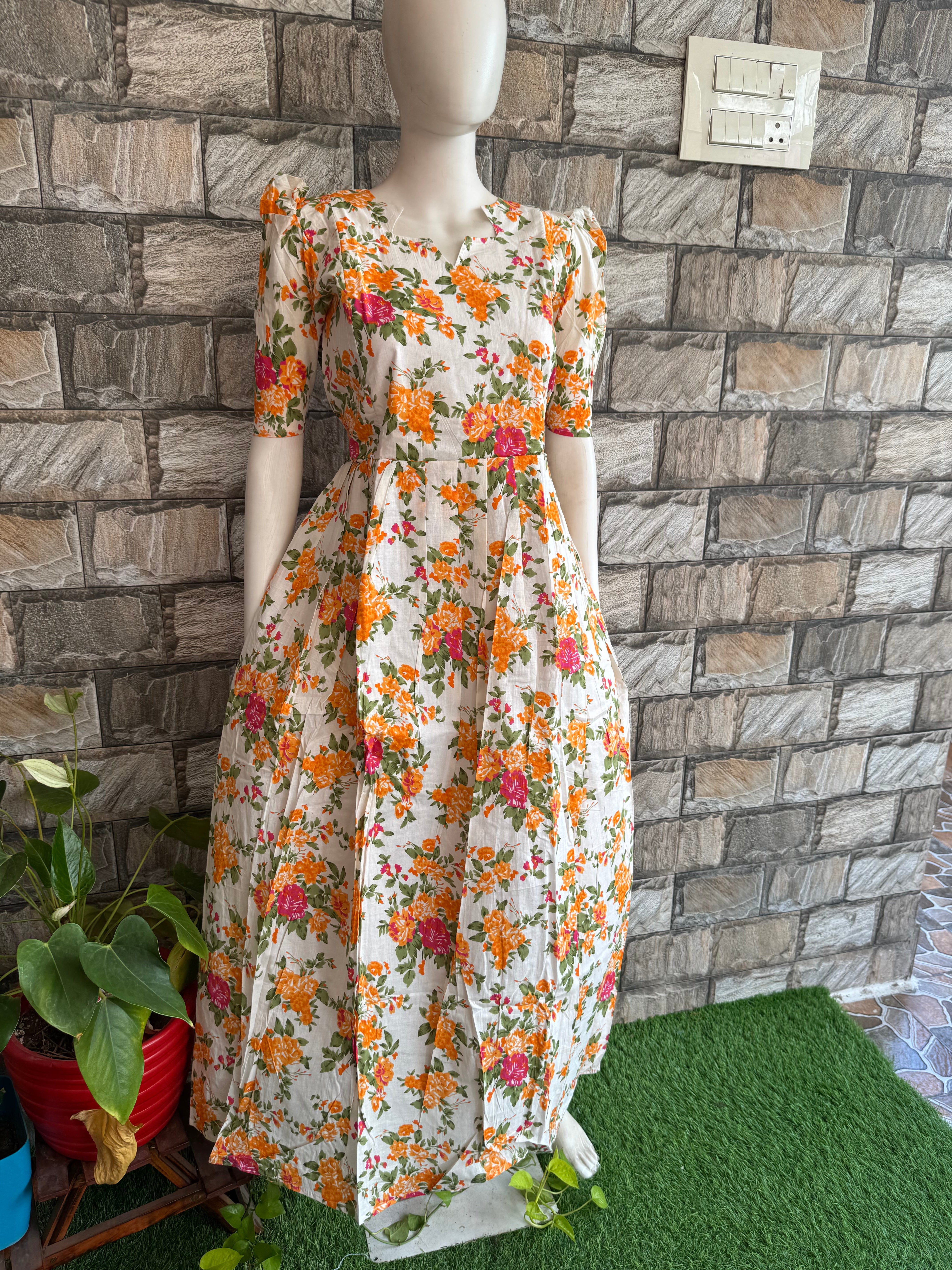 Blossom soft cotton Maternity maxi