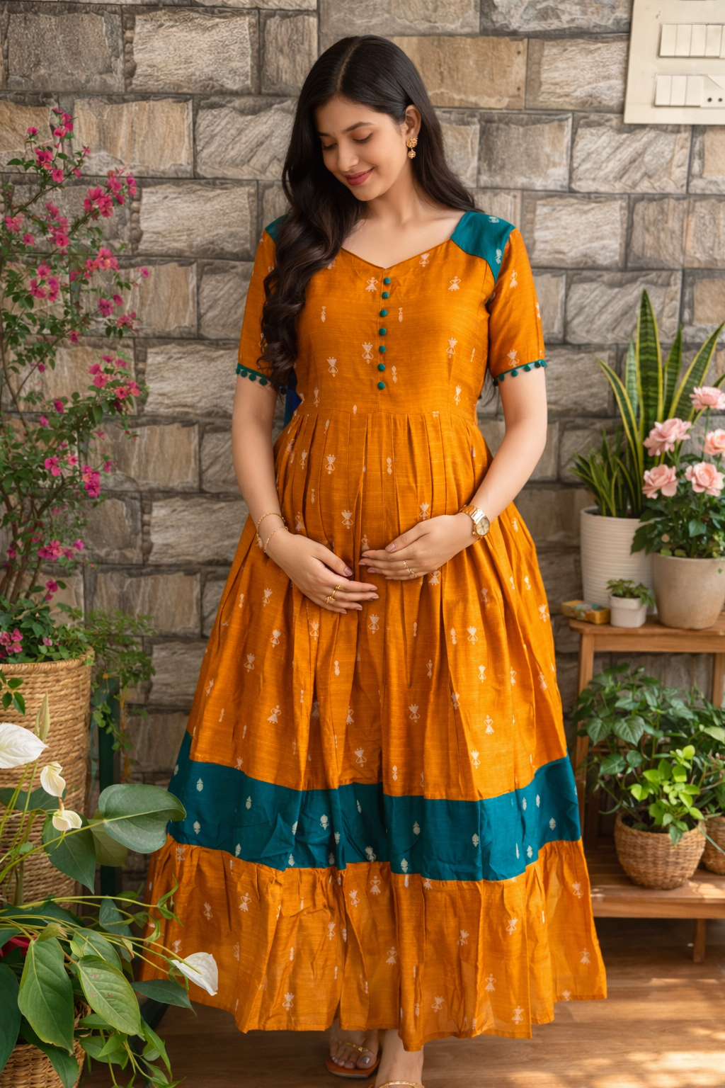 Festive wear Maternity maxi