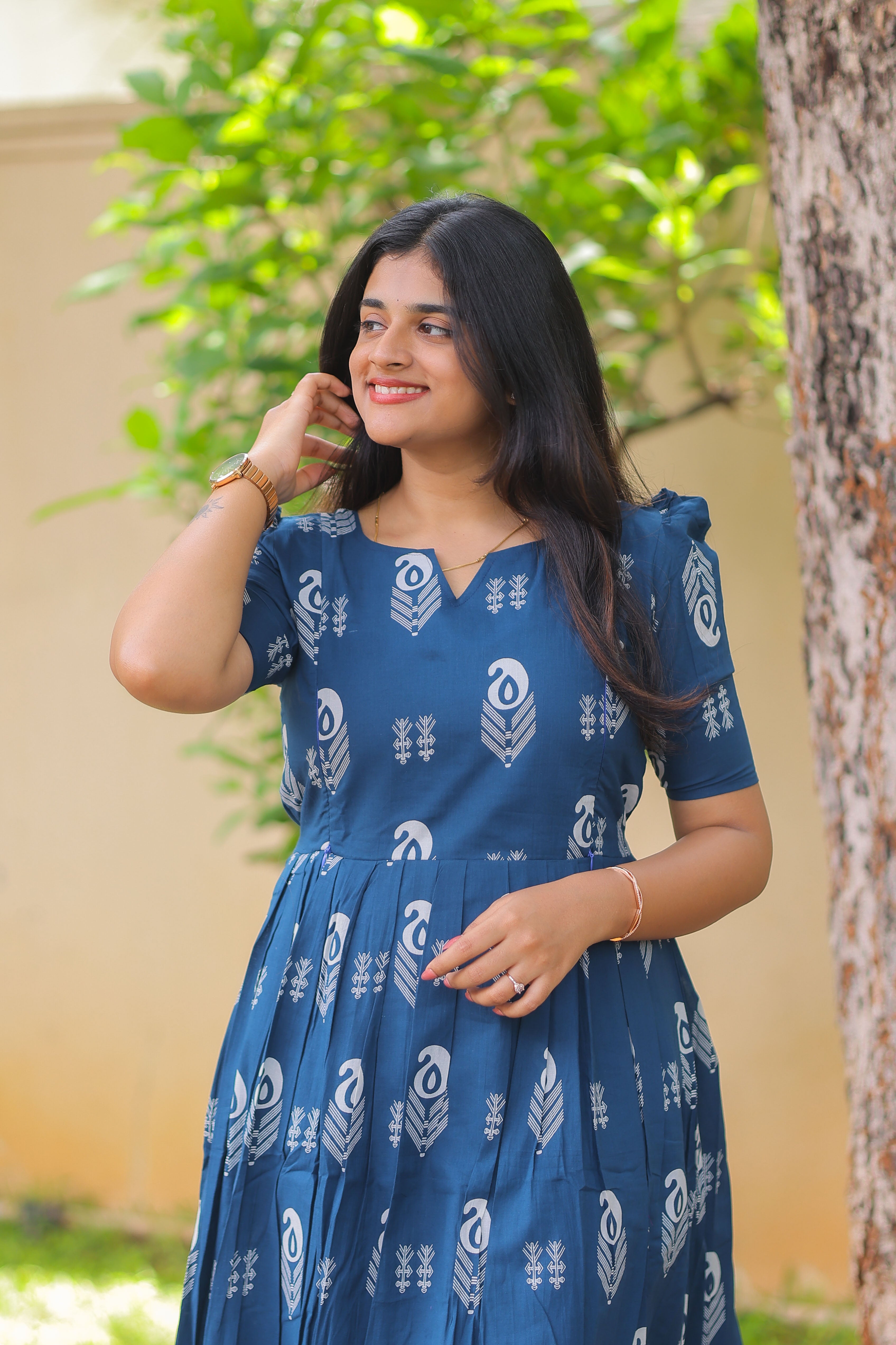 Soft cotton Maternity maxi  - Neelima