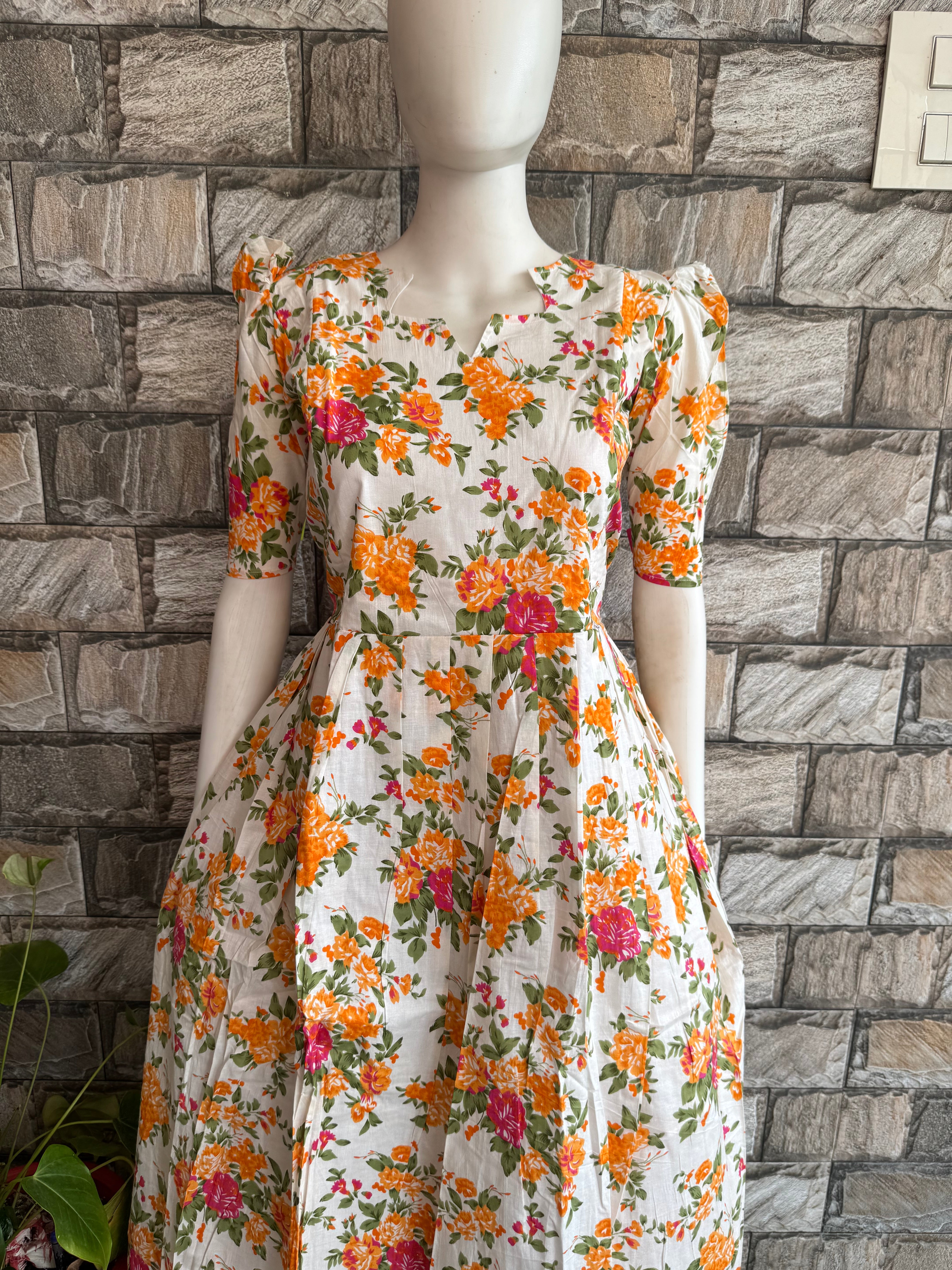 Blossom soft cotton Maternity maxi