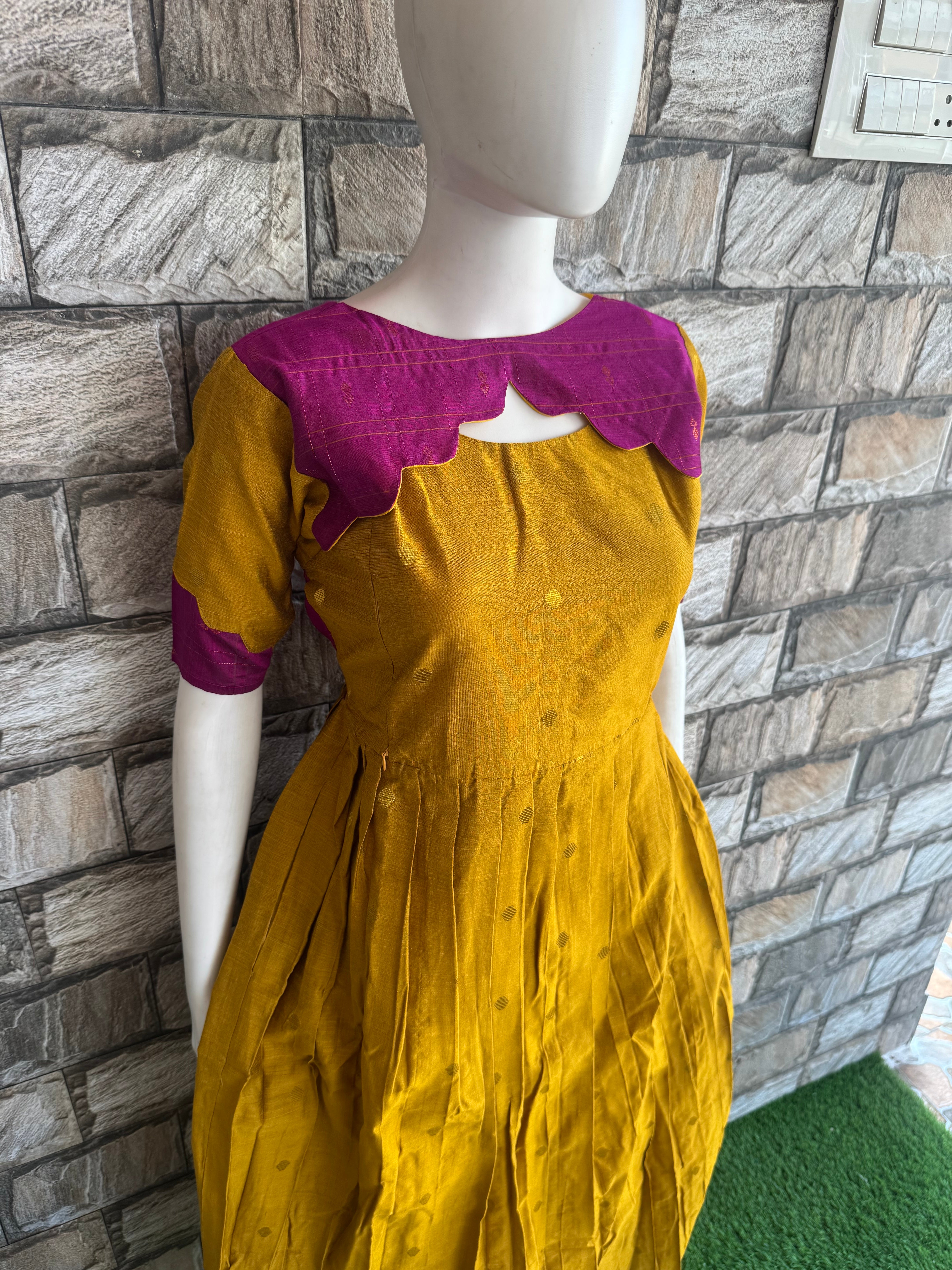 Honey yellow maternity maxi