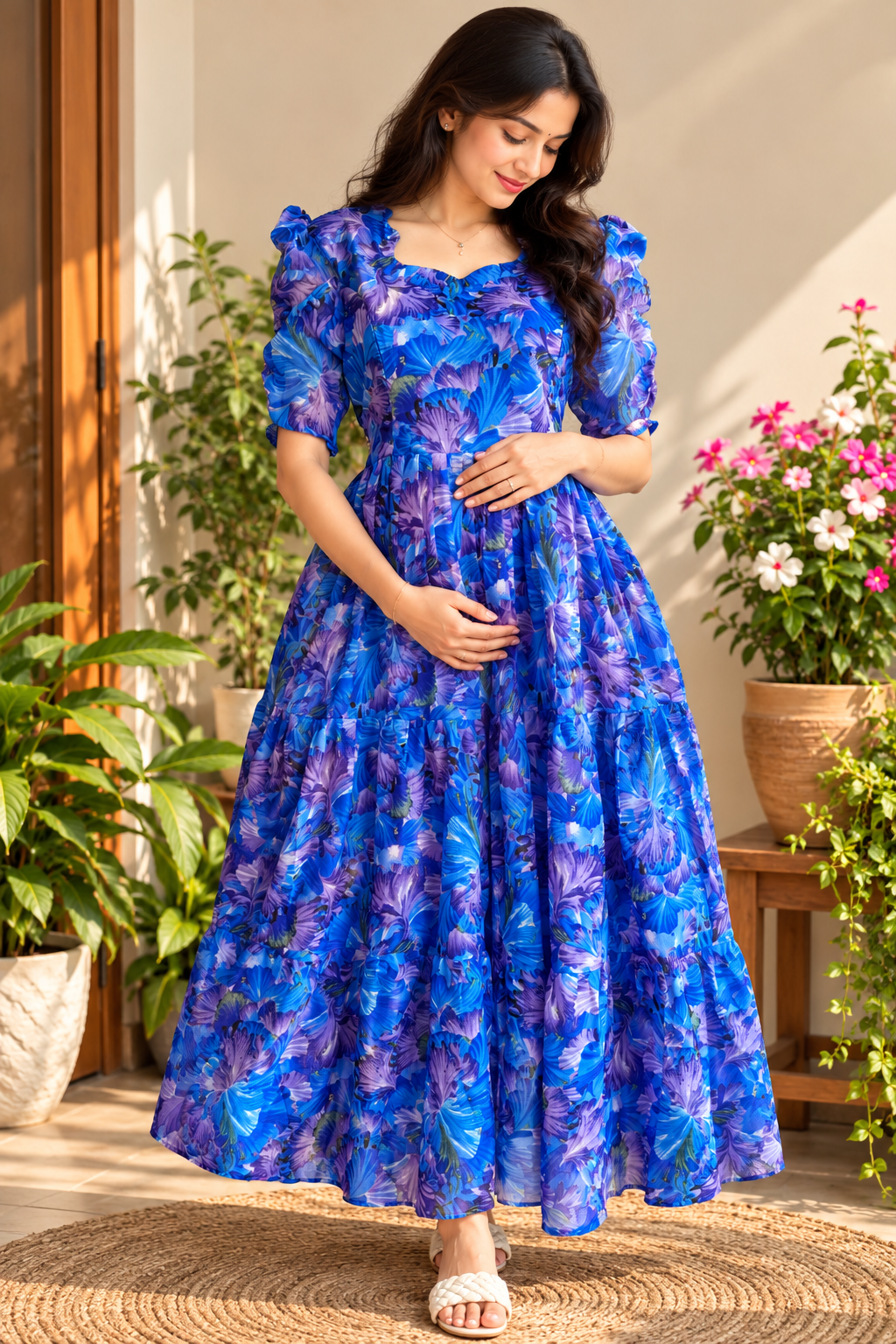 Georgette Maternity maxi Ujala