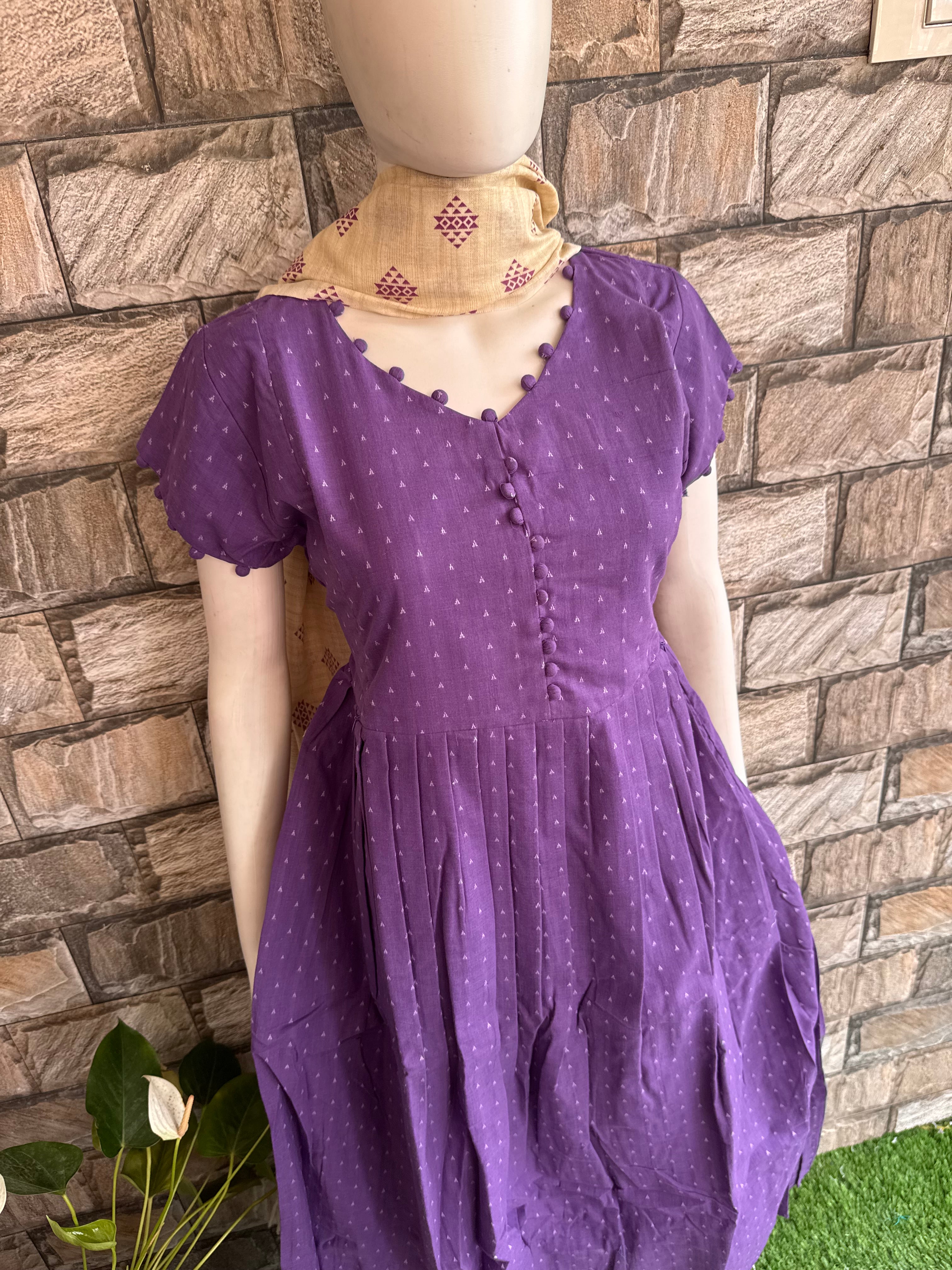 Handloom Cotton Maternity maxi