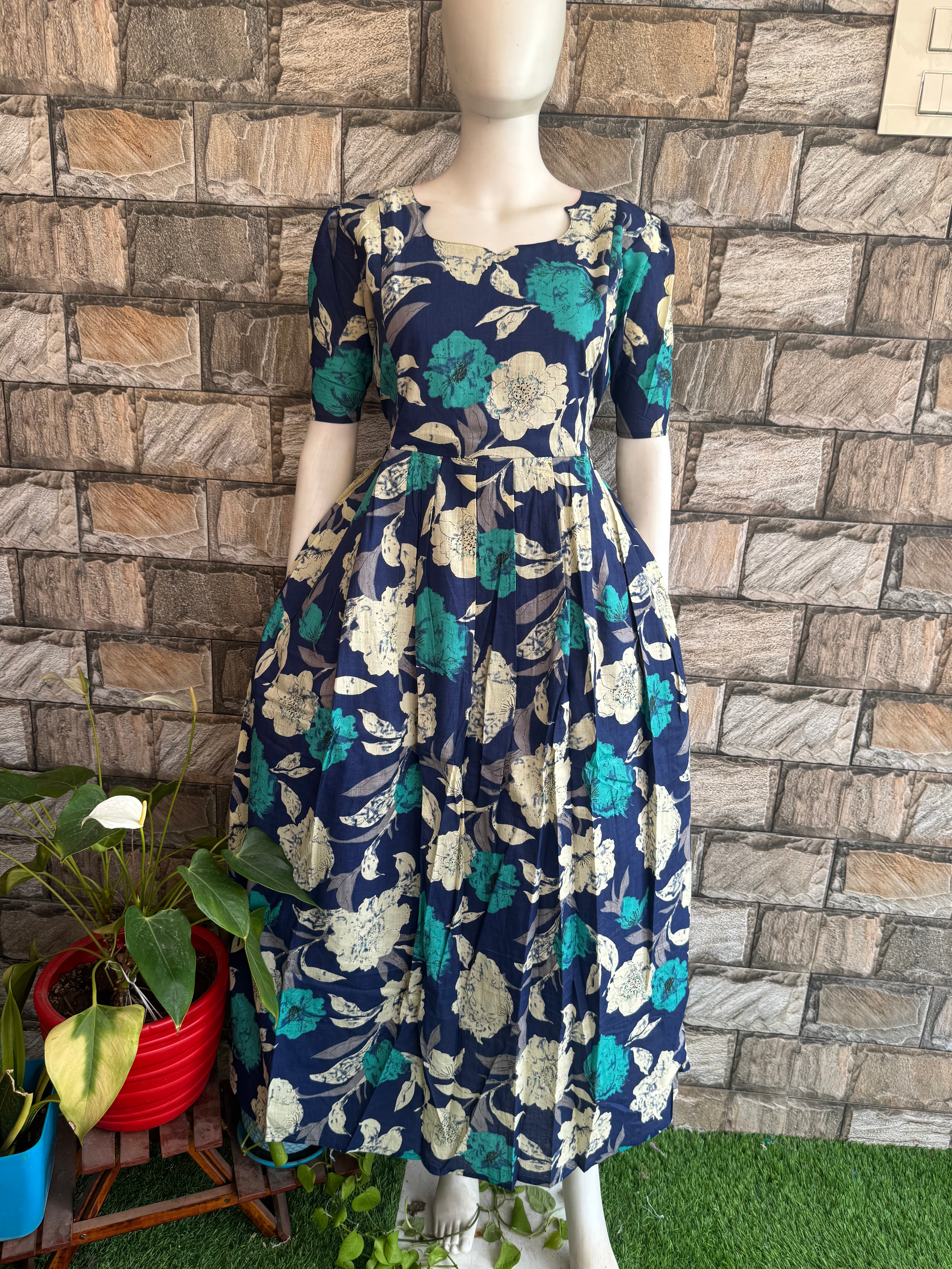 Royal  soft cotton Maternity maxi