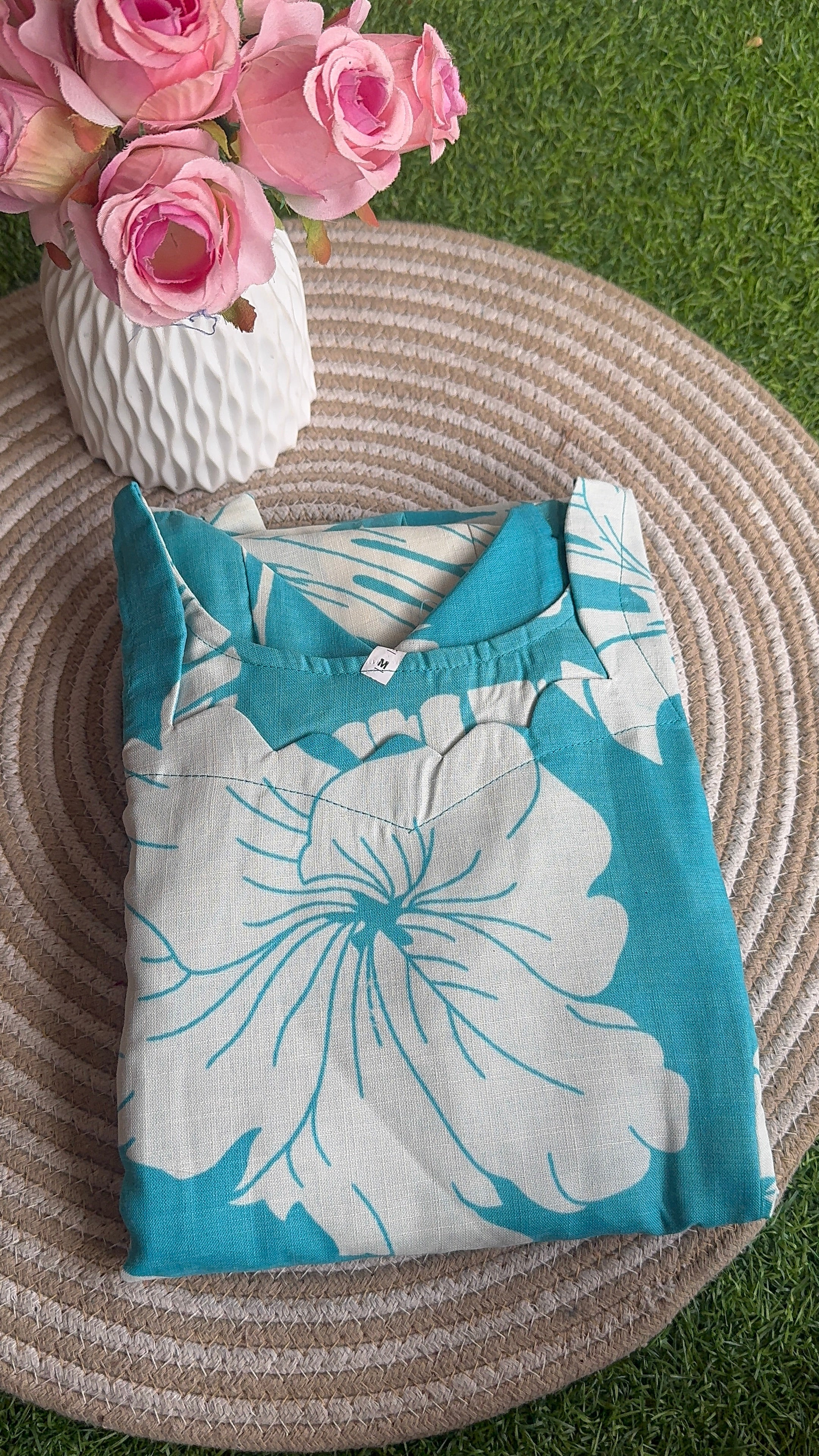 Sky blue Co od Set Top +Pant