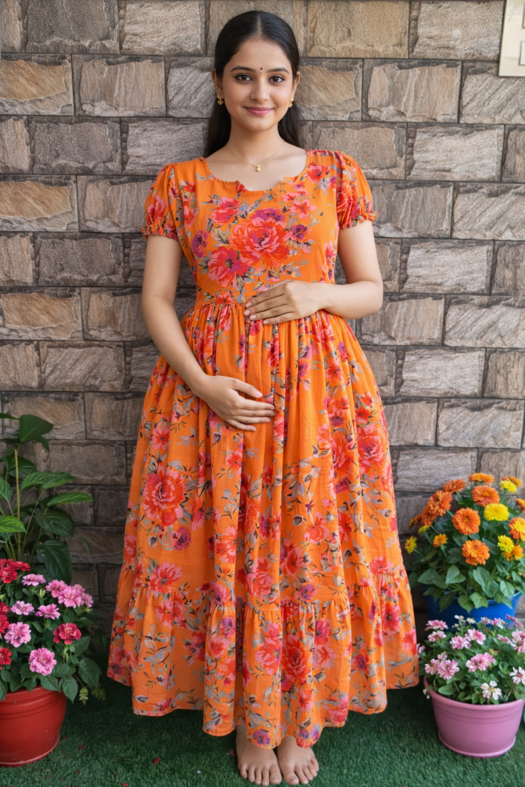 Fanta crush Maternity maxi