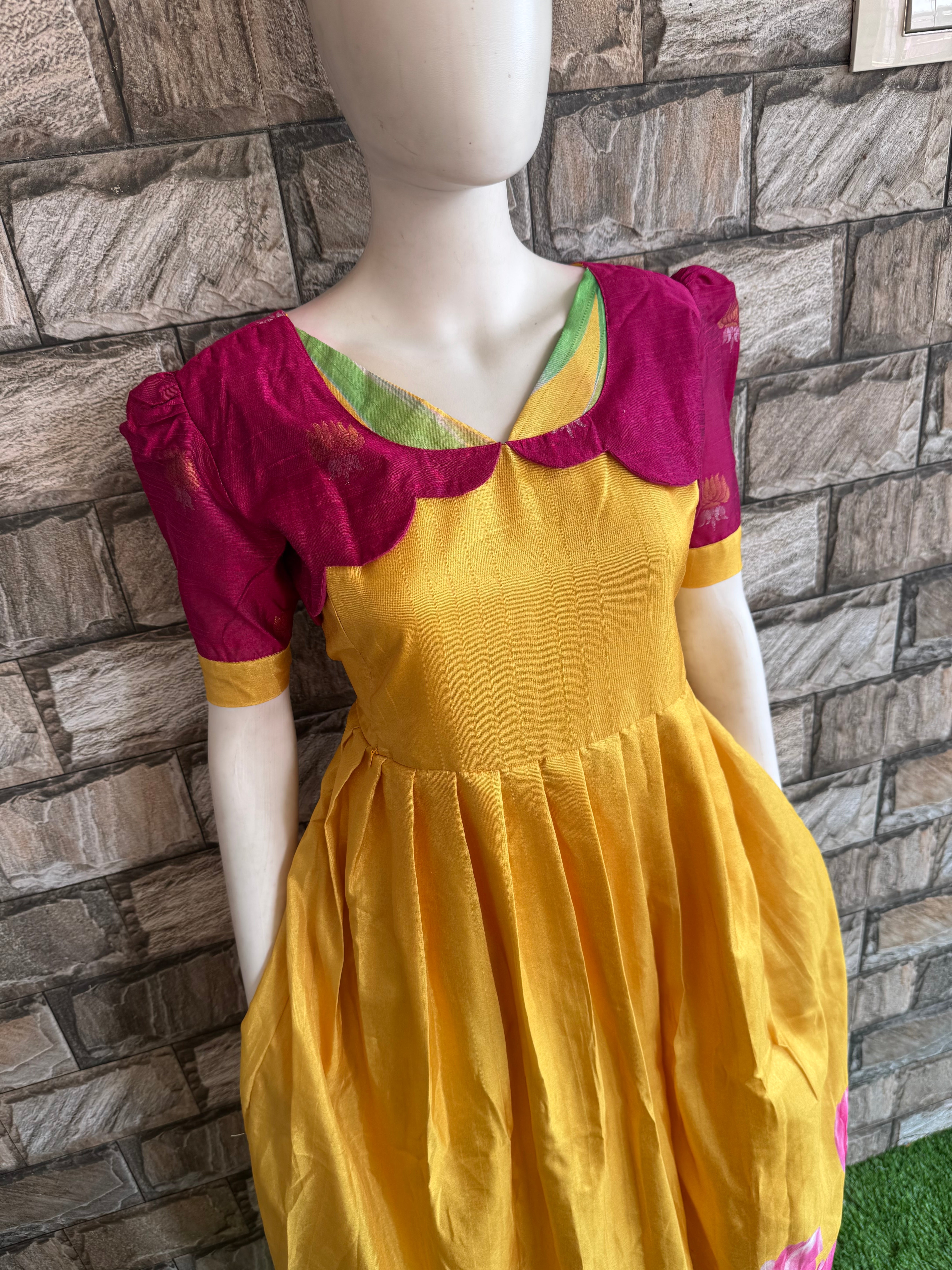 Chanderi Fabric Maternity maxi #sale
