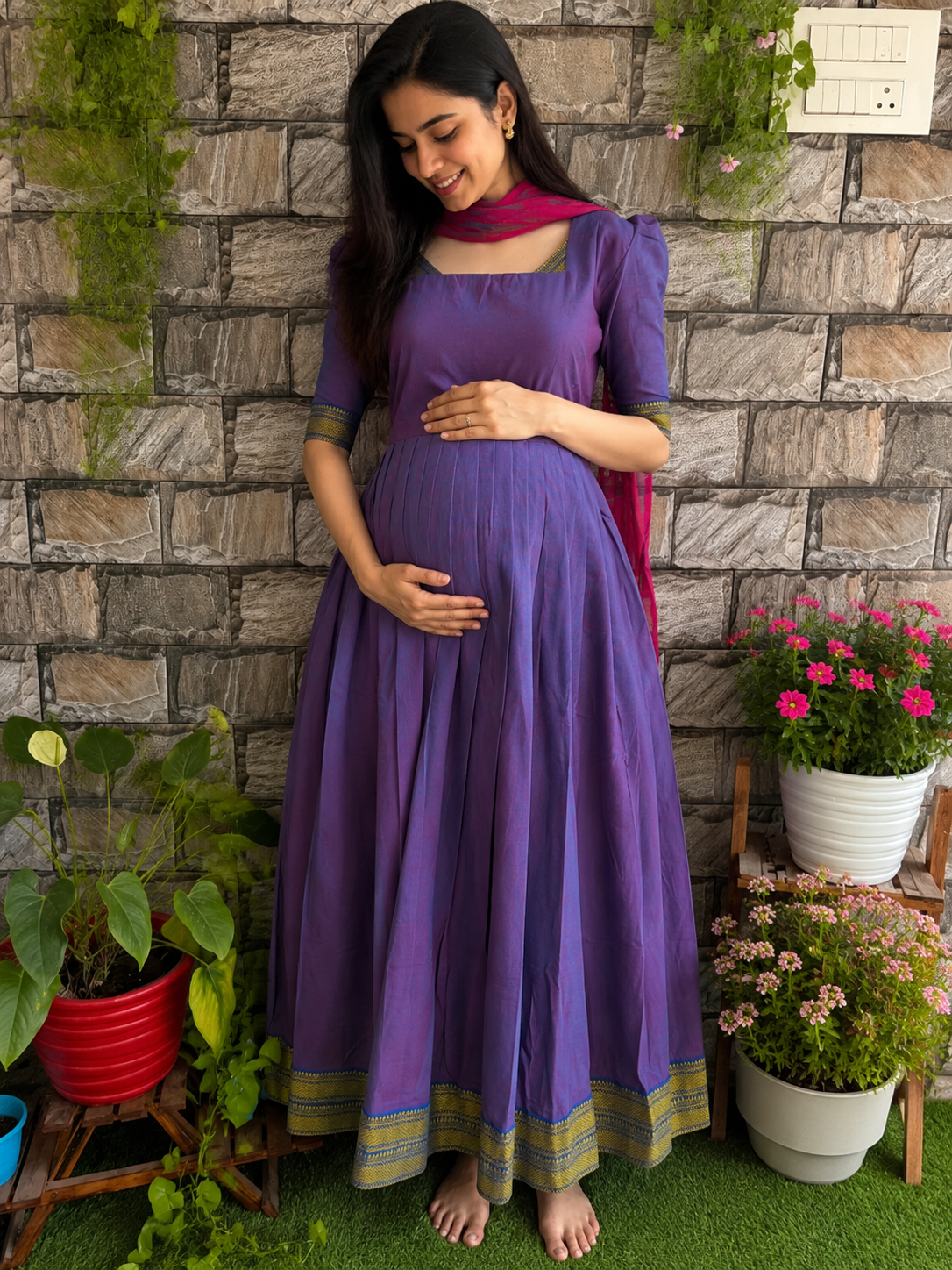 Maternity maxi Handloom cotton Best price