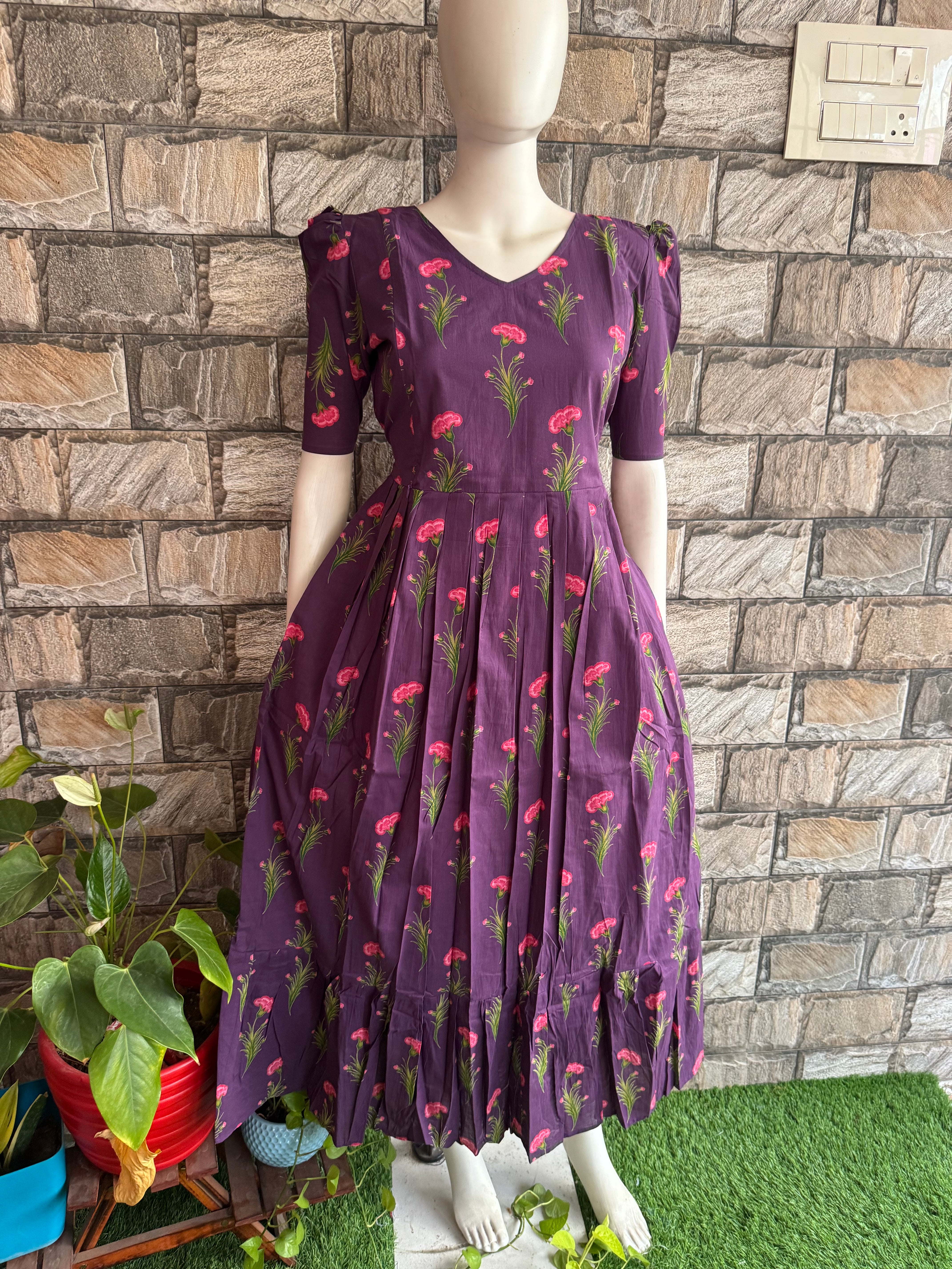 Pale Tulip soft cotton Maternity maxi