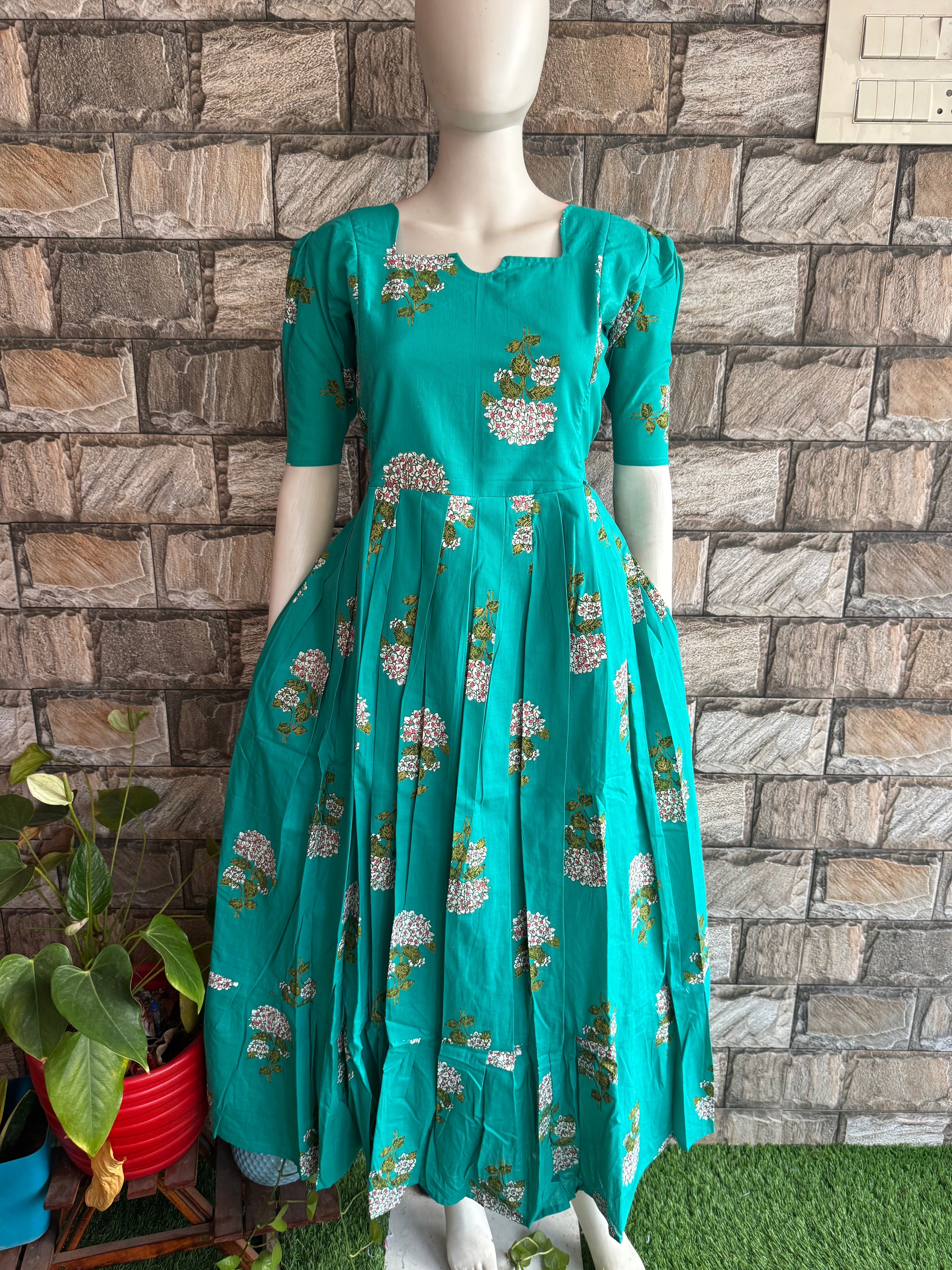 Blue Lady soft cotton Maternity maxi
