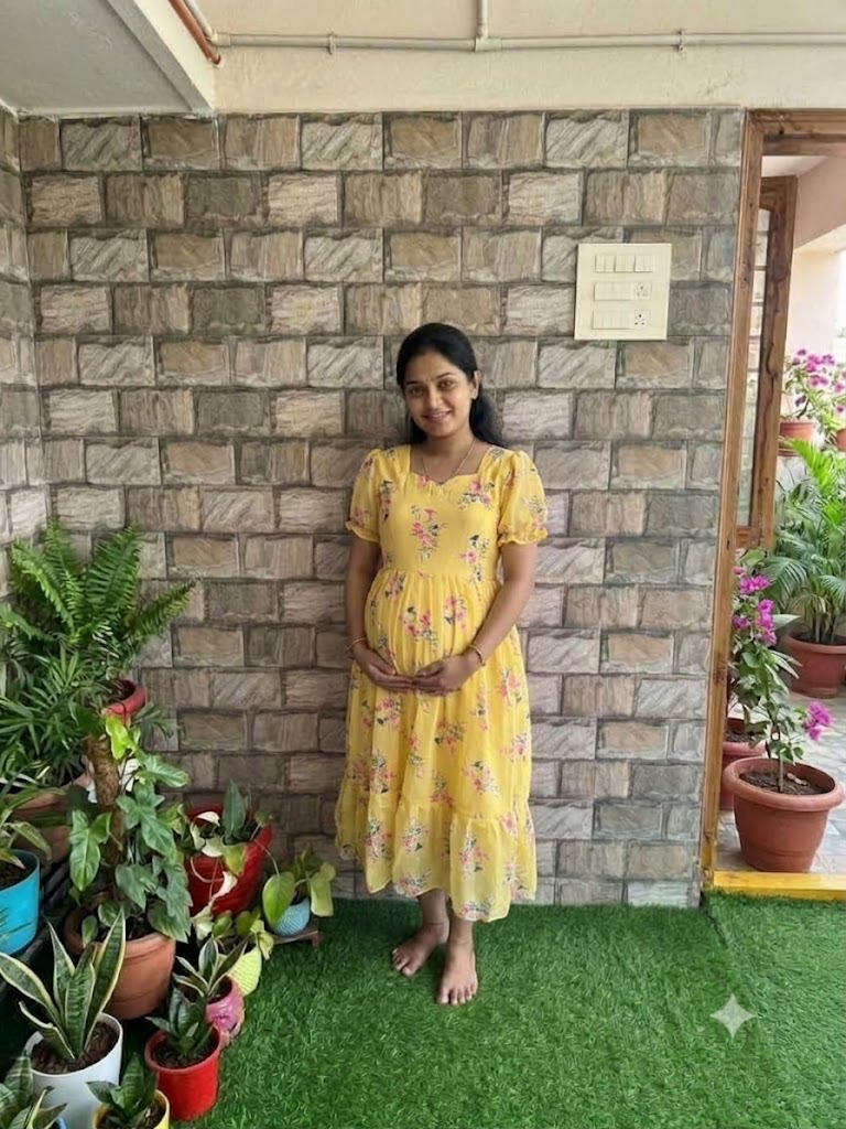 Georgette Maternity Feeding maxi  Lemon yellow
