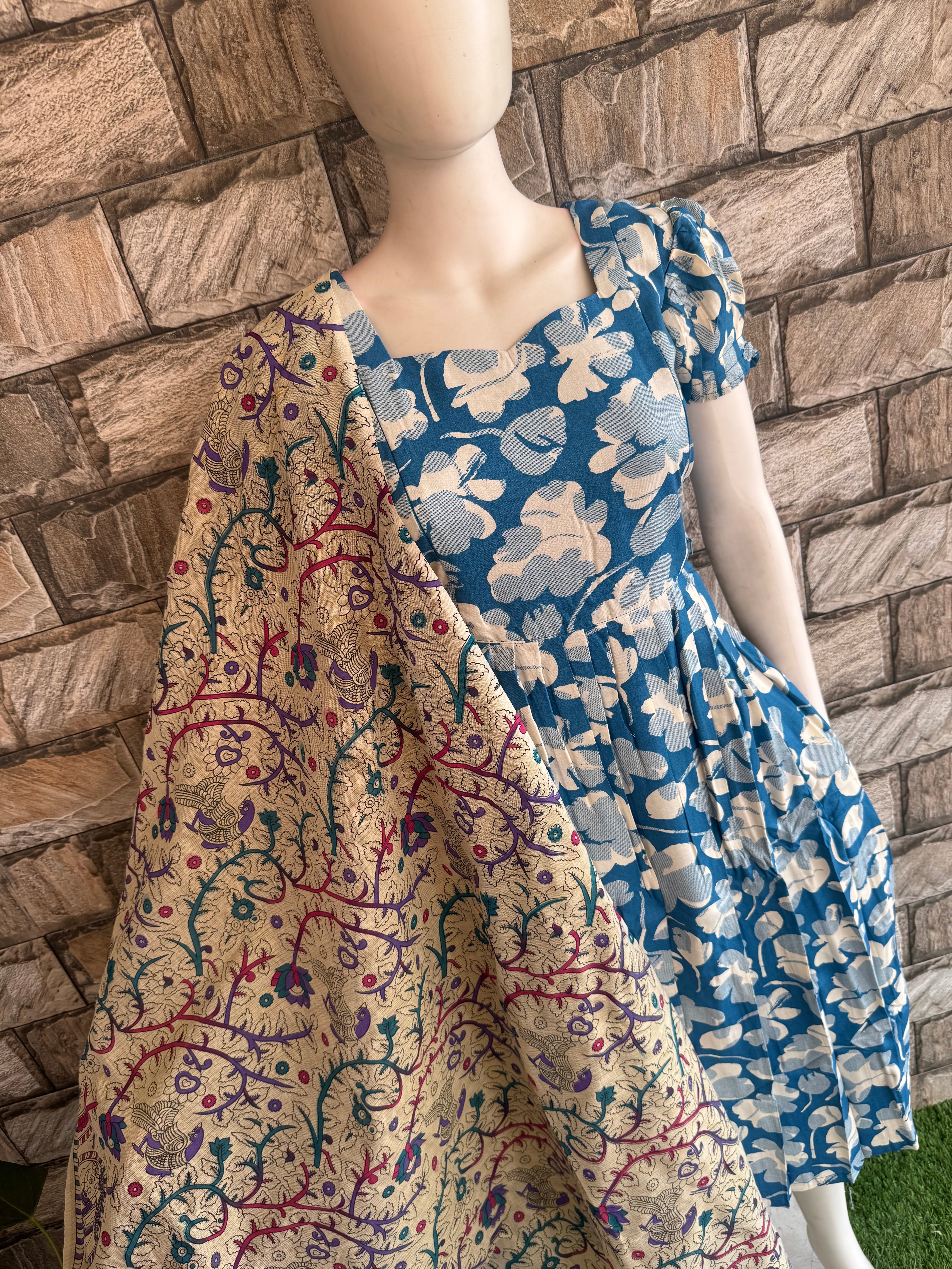 KalamKari Madhubhani Dupatta