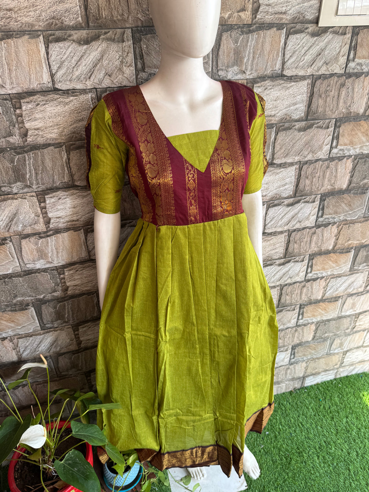 Kalyani cotton Maternity maxi