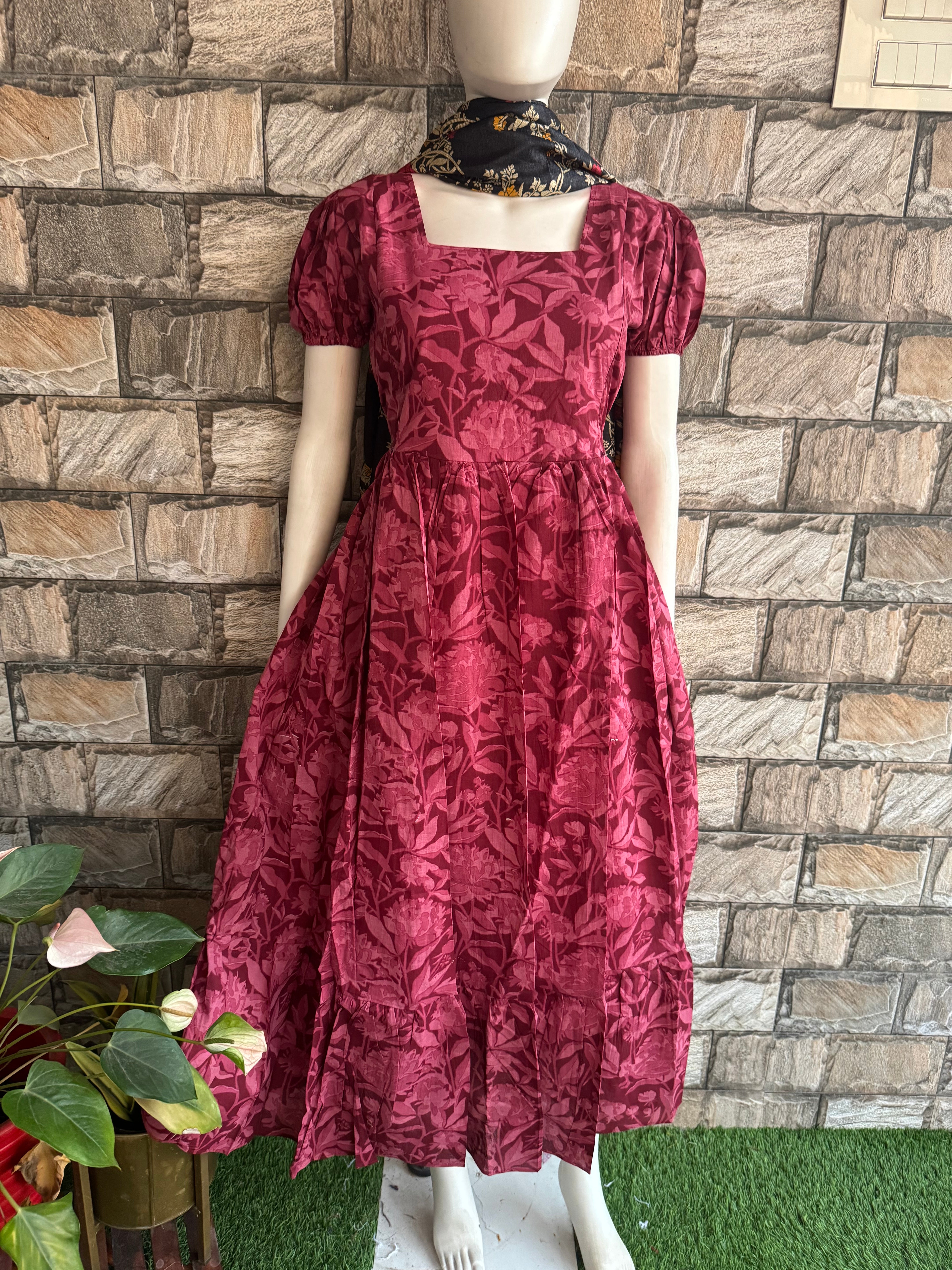 Beetroot shade Maternity Maxi