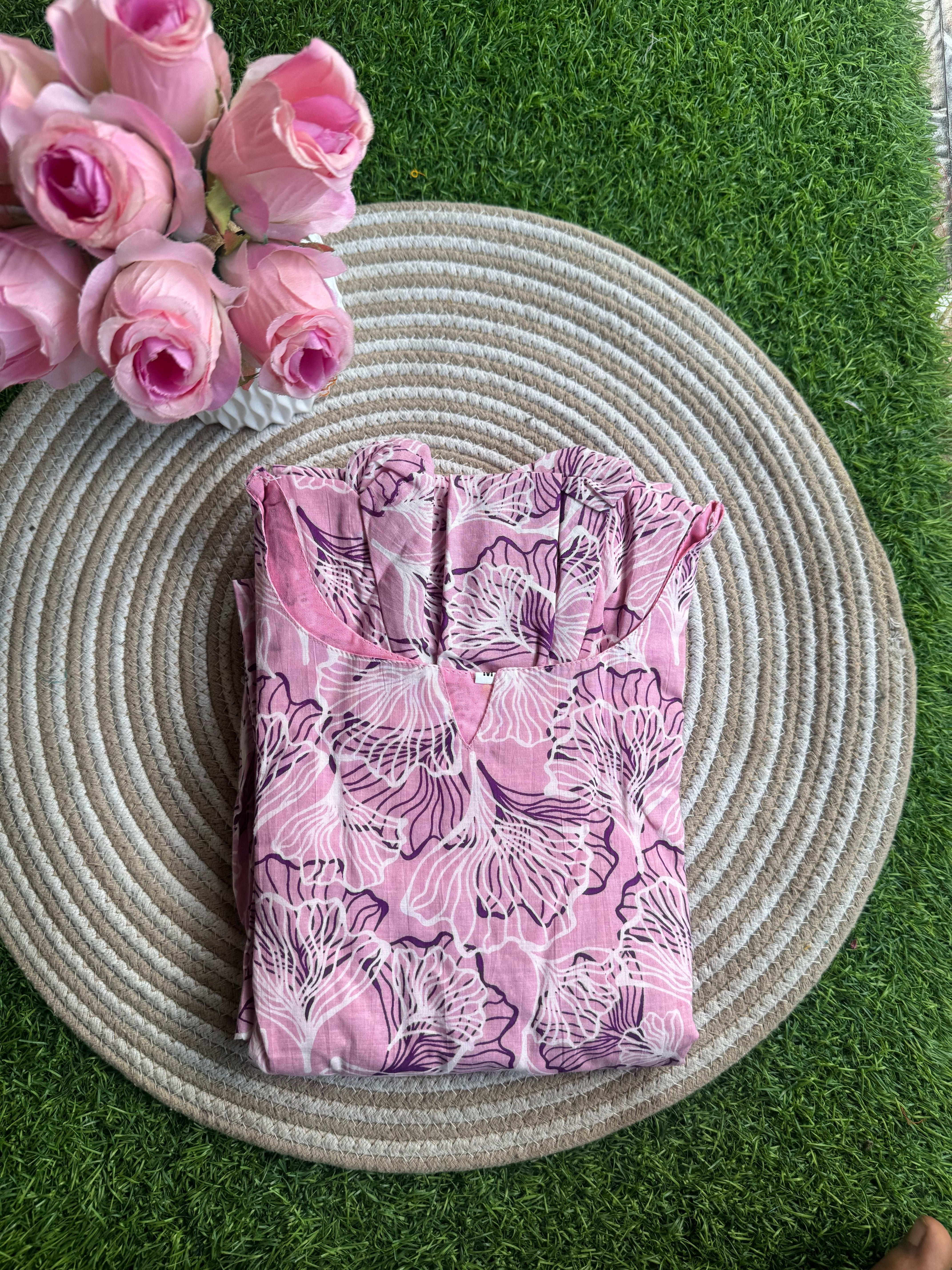 Budget  soft cotton Maternity maxi