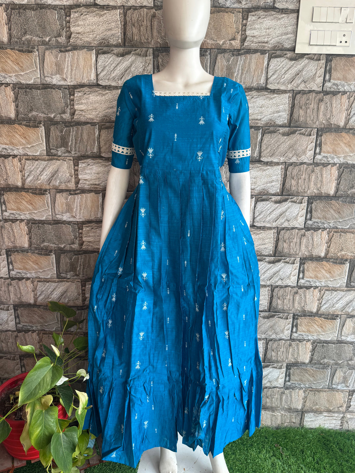 Diwali series Maternity raw silk maxi- without Dupatta