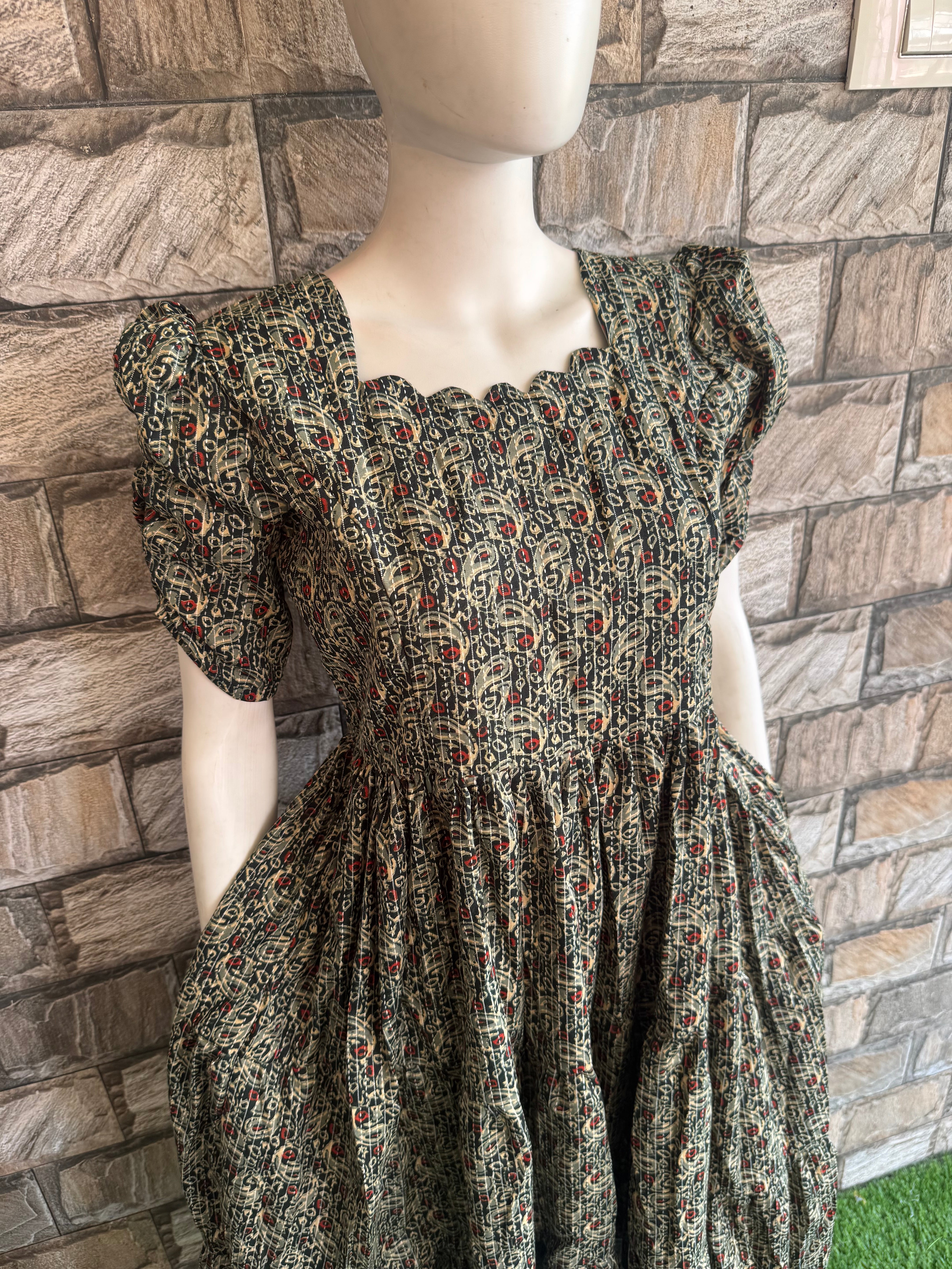 Dark green budget Maternity maxi