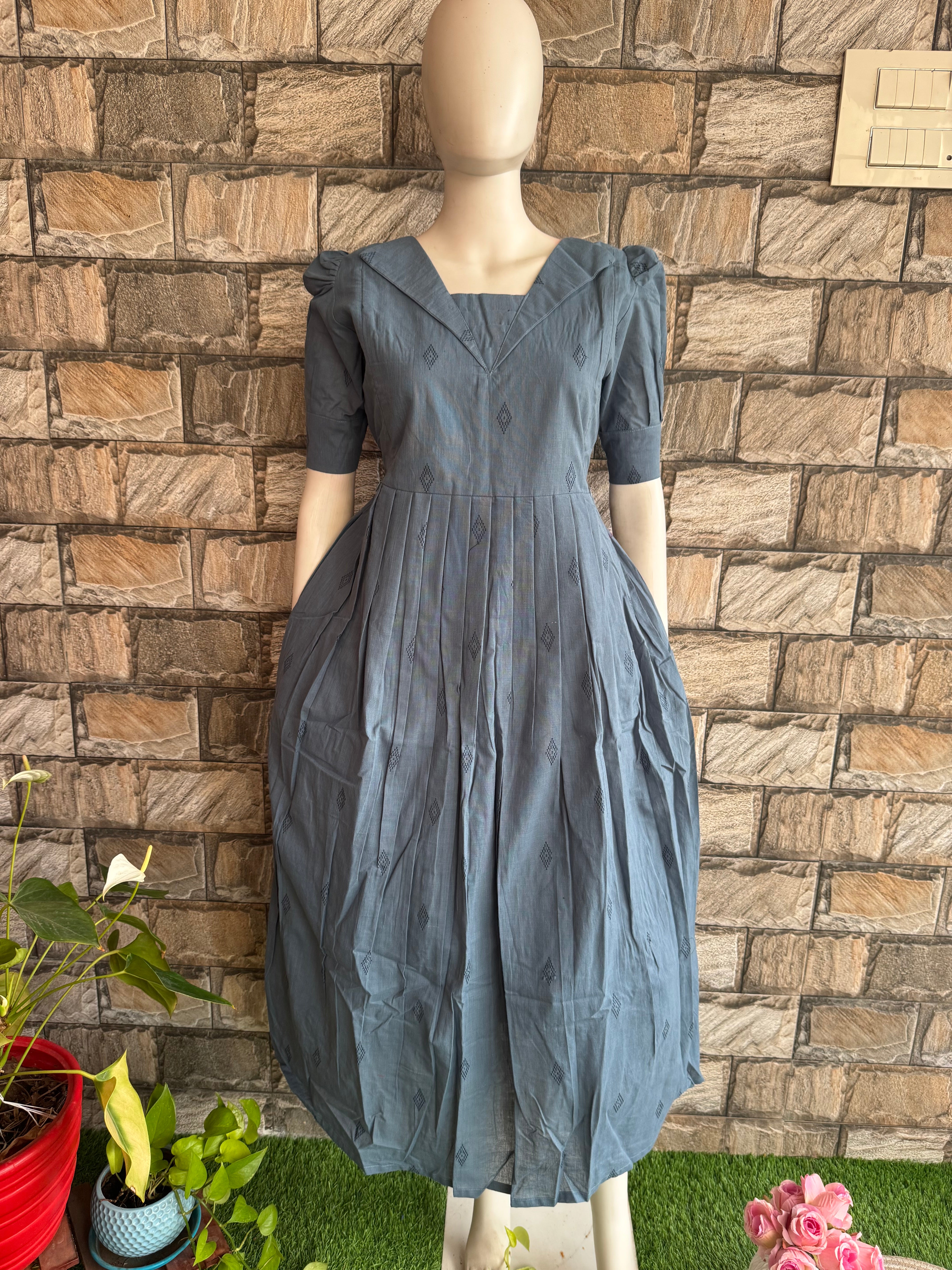 Maternity maxi Handloom cotton Best price Ash Grey
