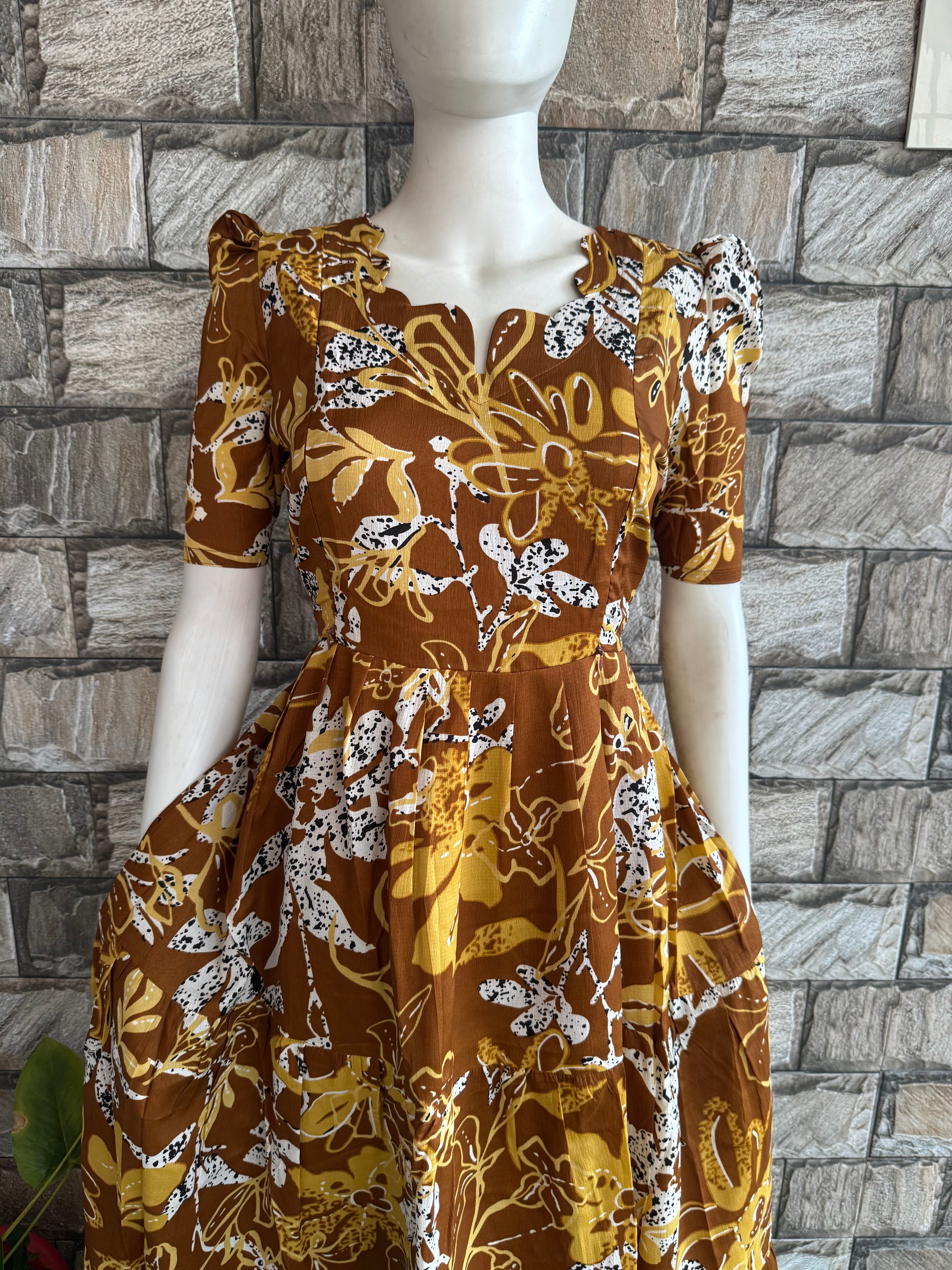 Delta Maternity Feeding maxi  Mustard yellow