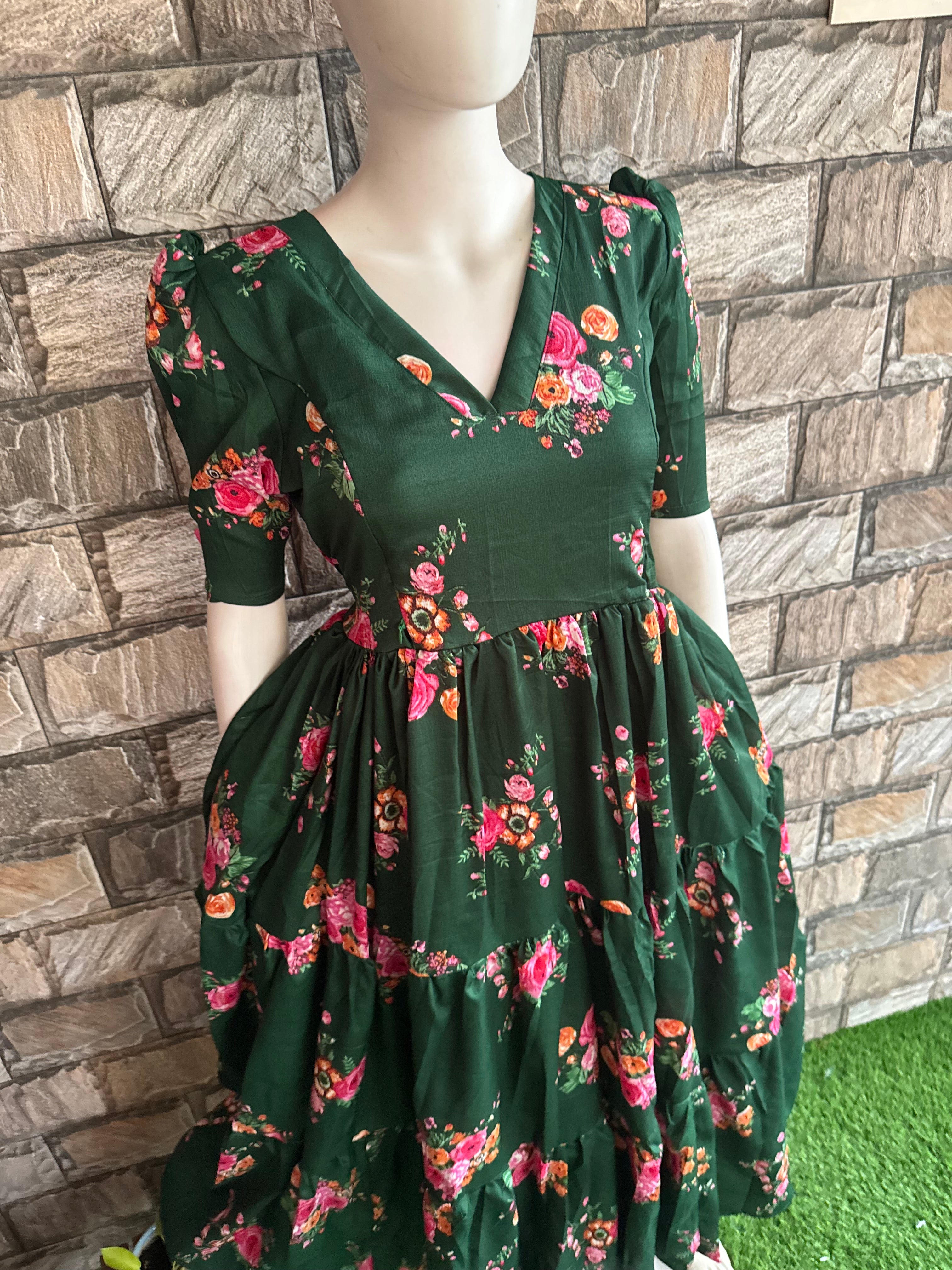 Delta Maternity maxi BOTTLE GREEN
