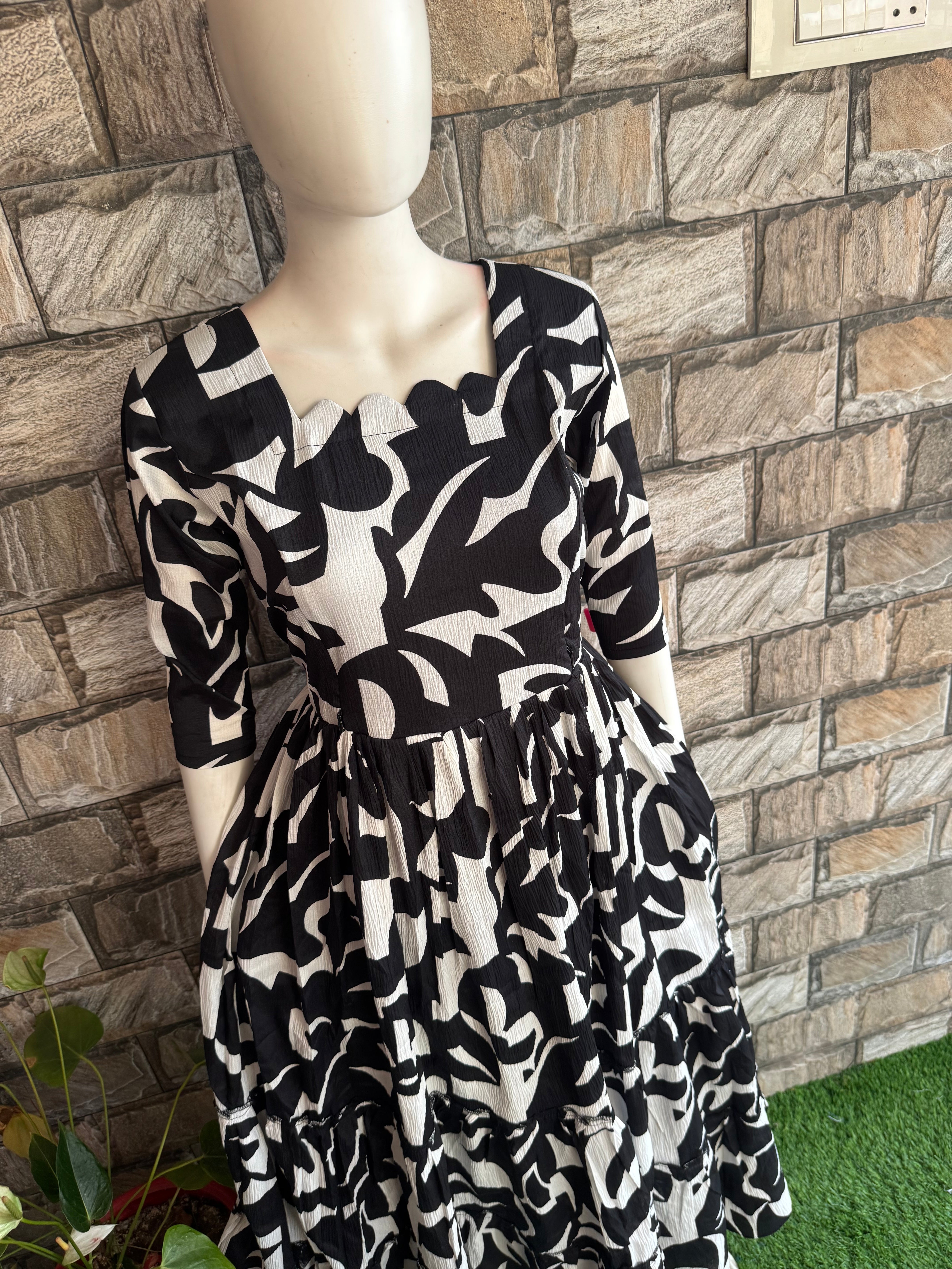 Delta Maternity maxi  BLACK Zebra