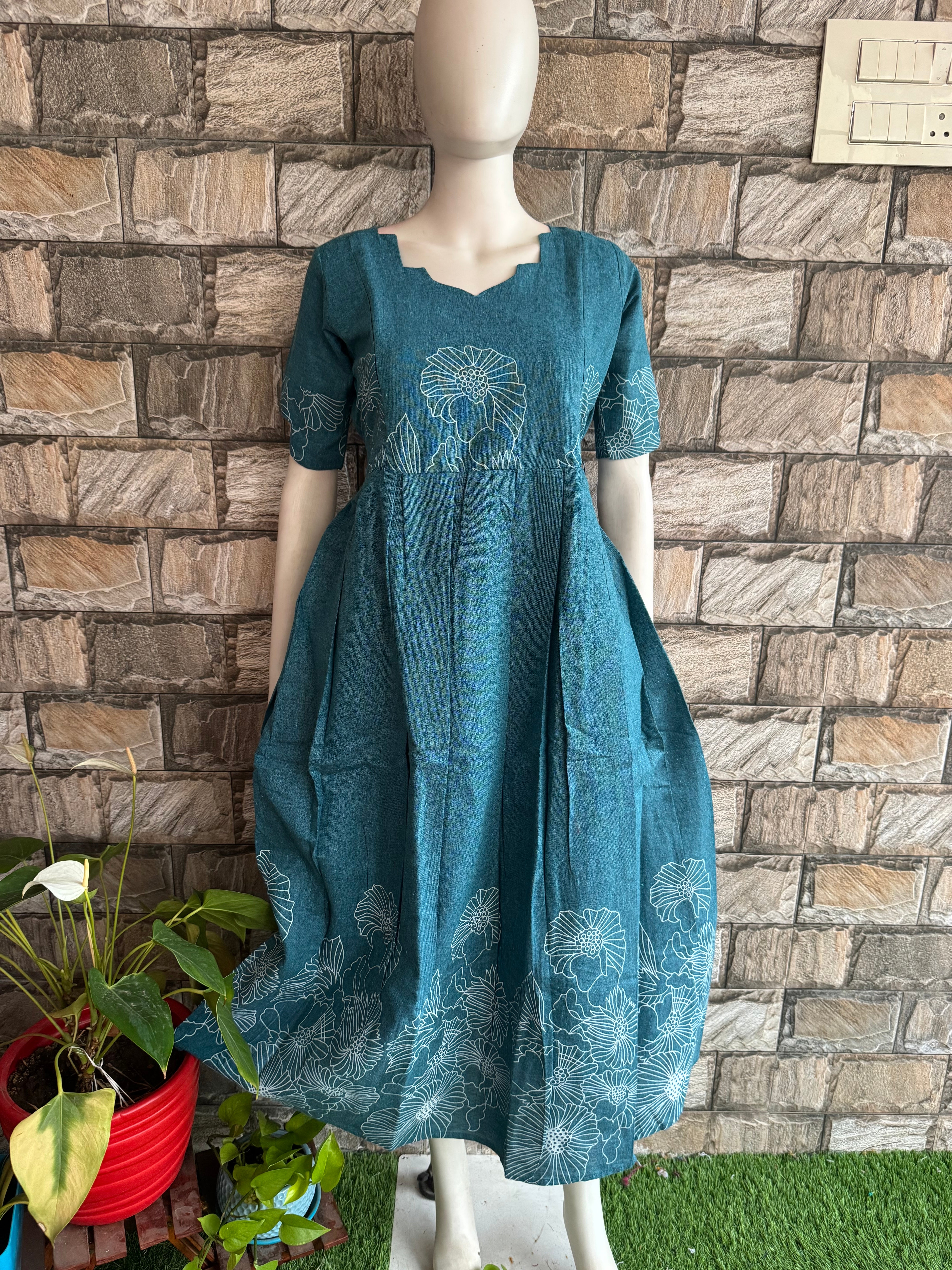 Daman Cotton Maternity maxi