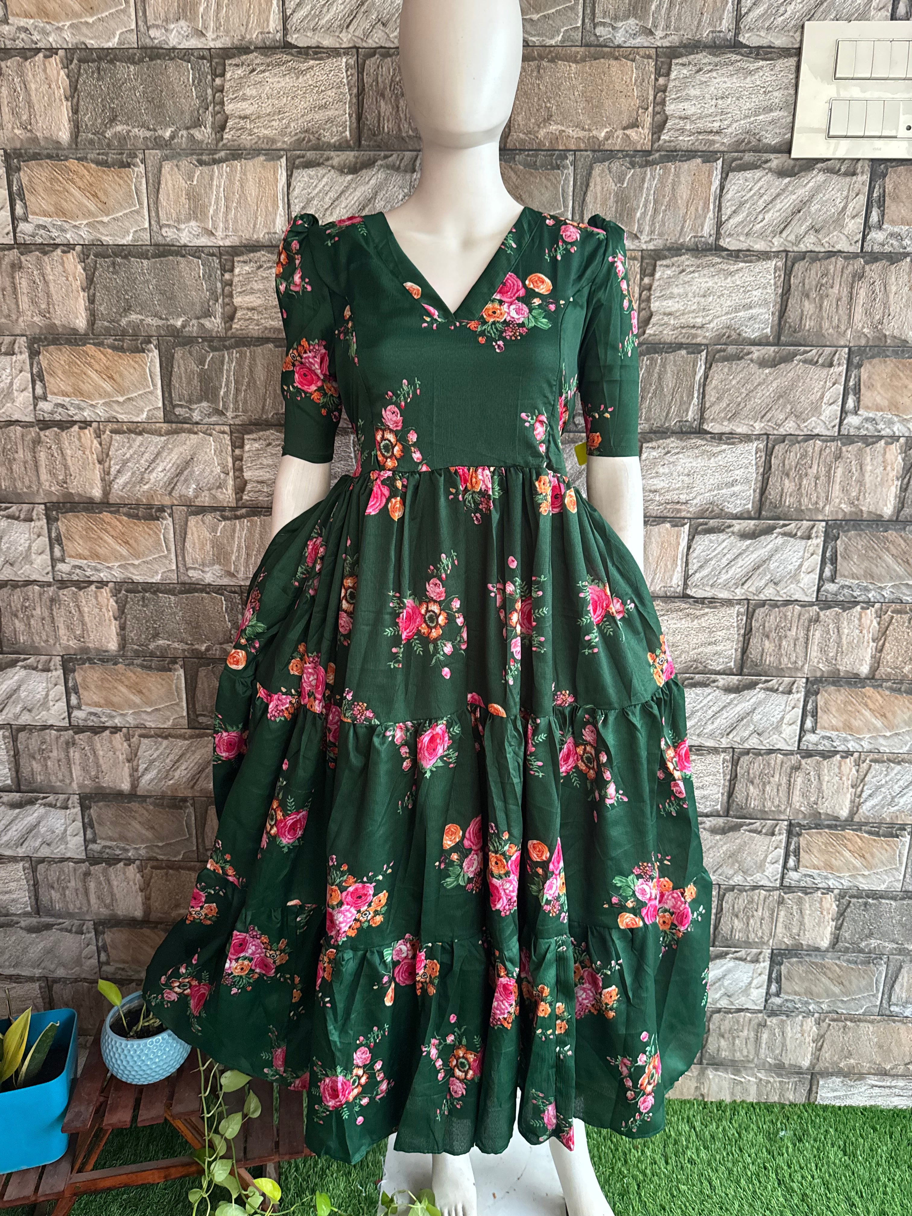 Delta Maternity maxi BOTTLE GREEN