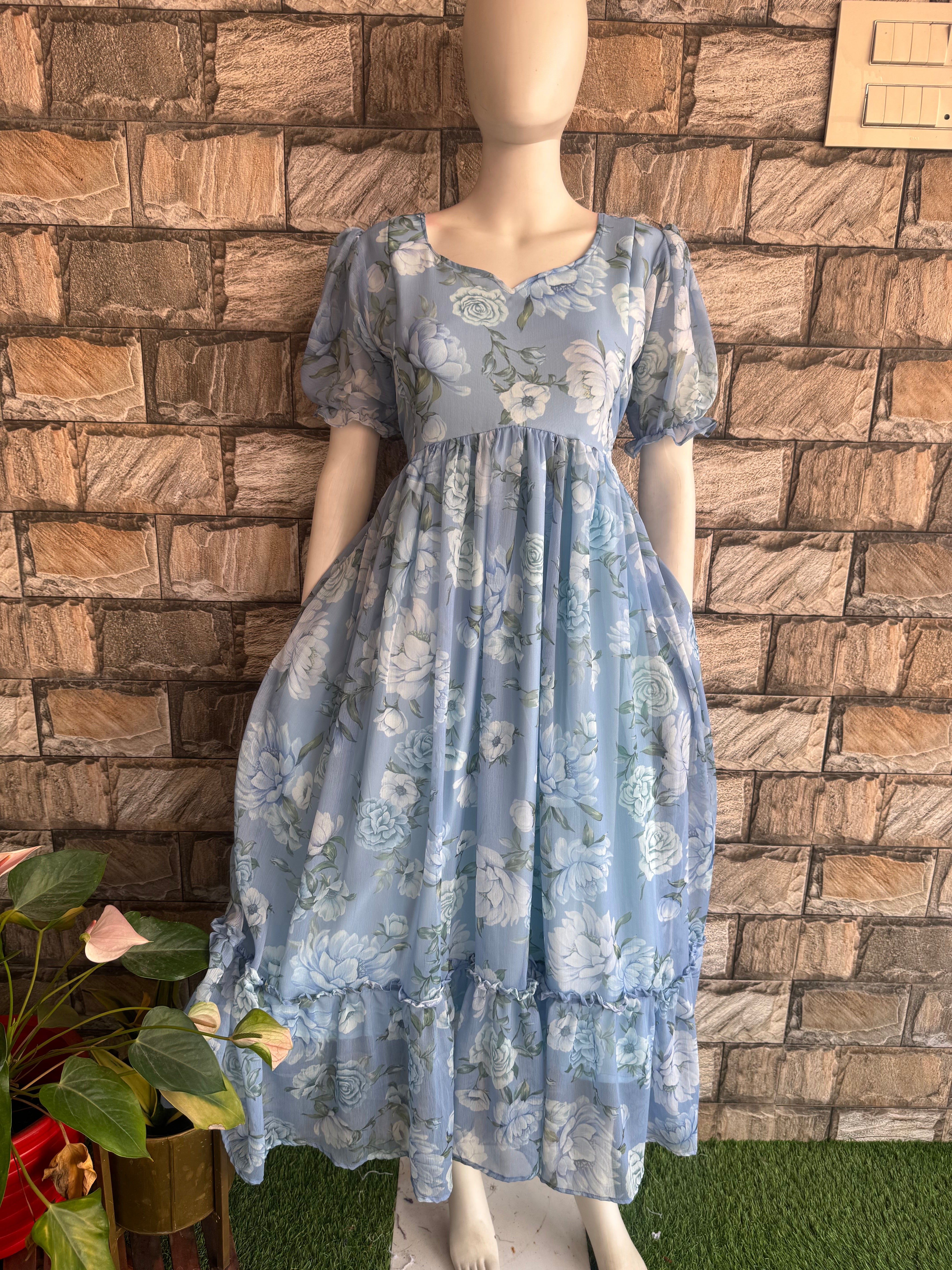 Ice Grey Maternity maxi