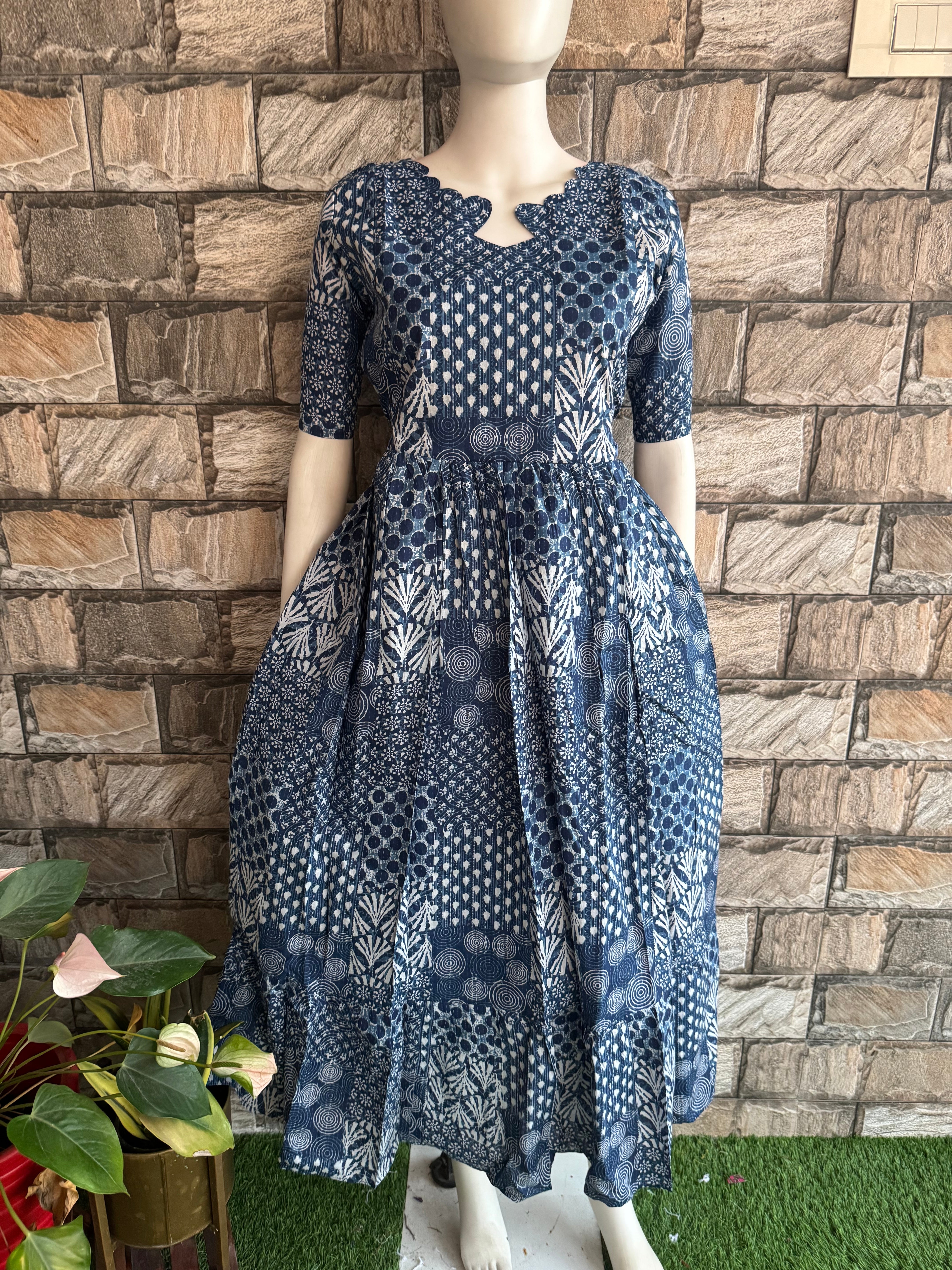 Jean shade Maternity maxi