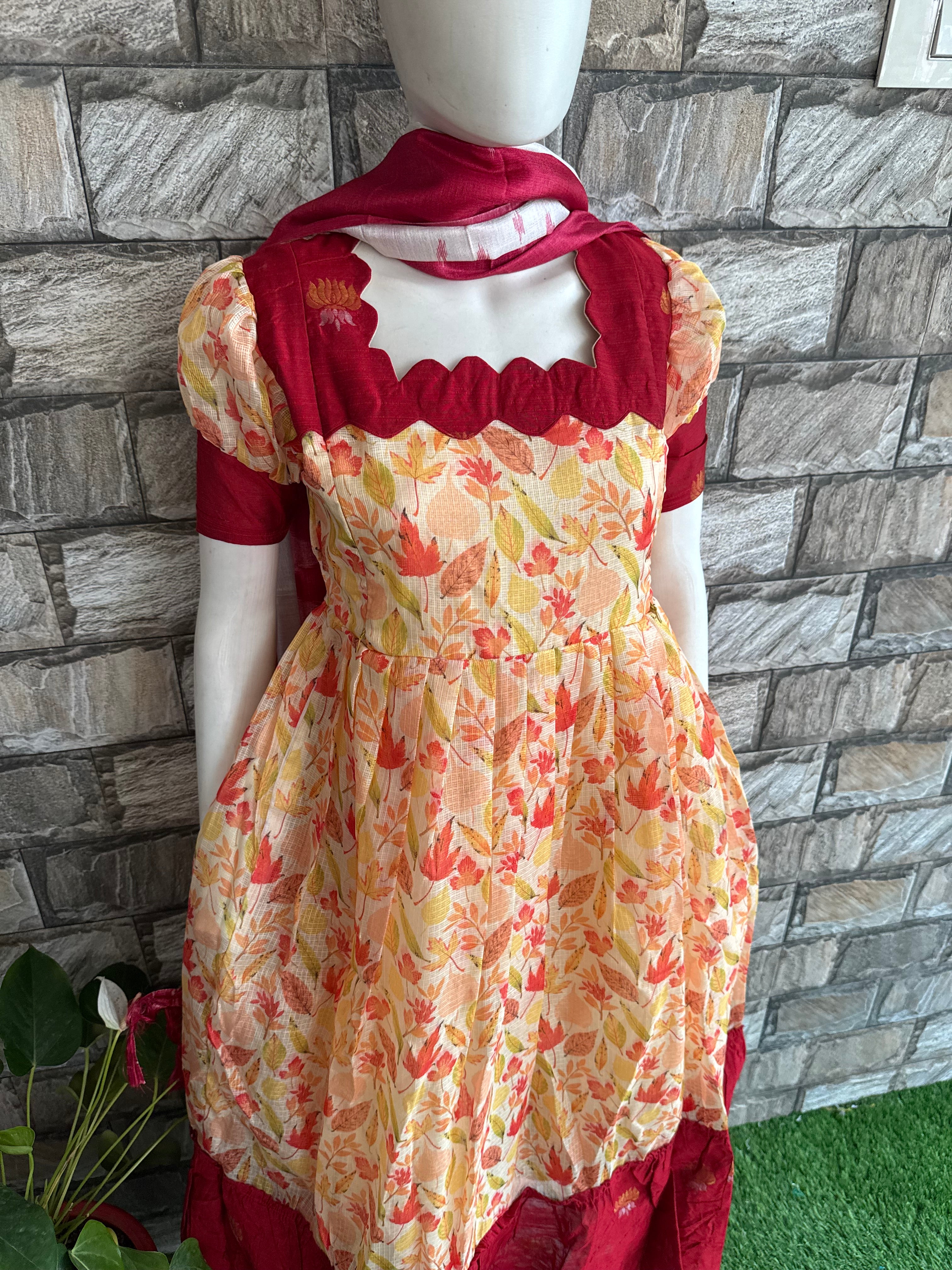 Kota Cotton Fabric Maternity Maxi