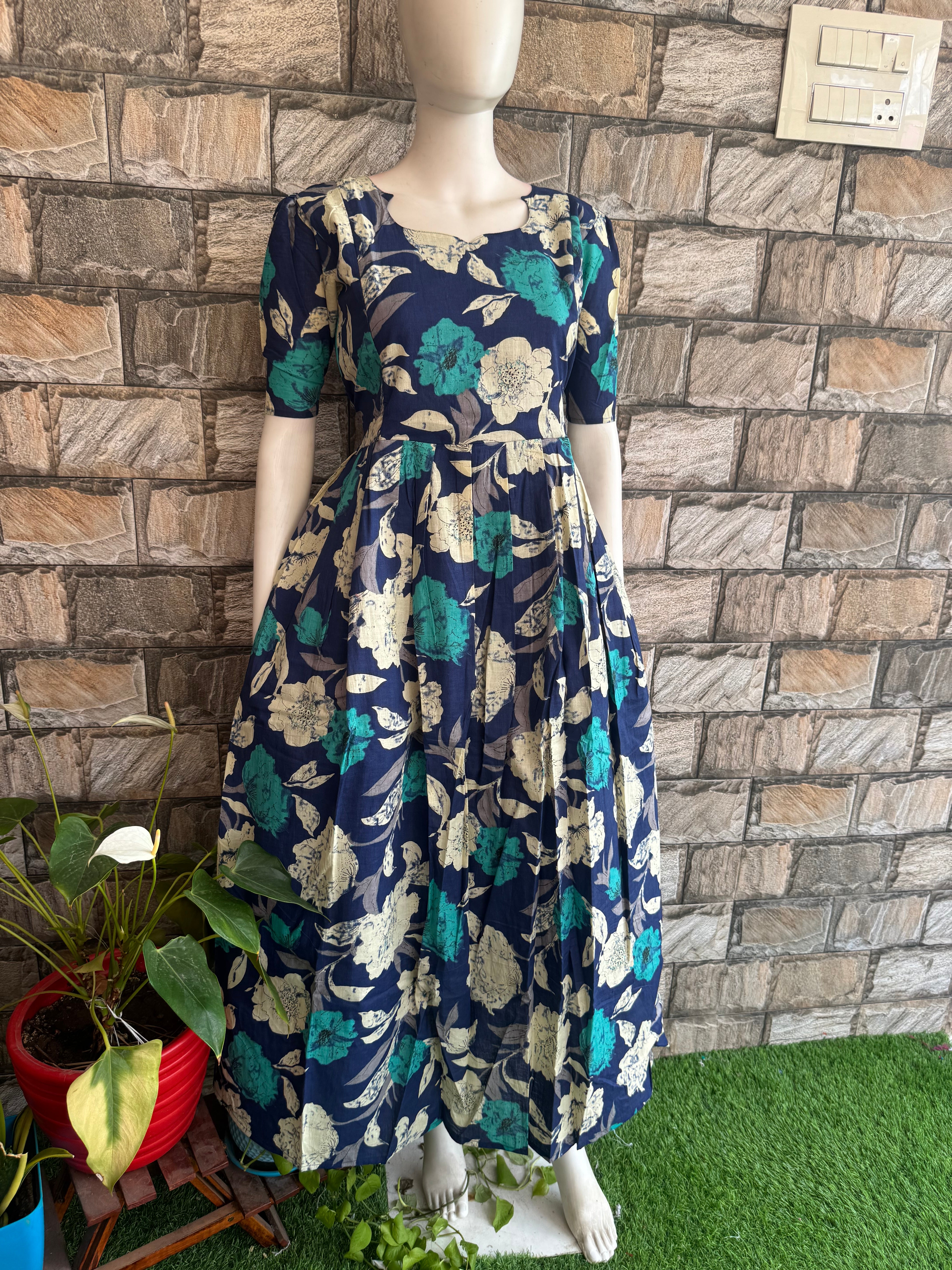 Royal  soft cotton Maternity maxi