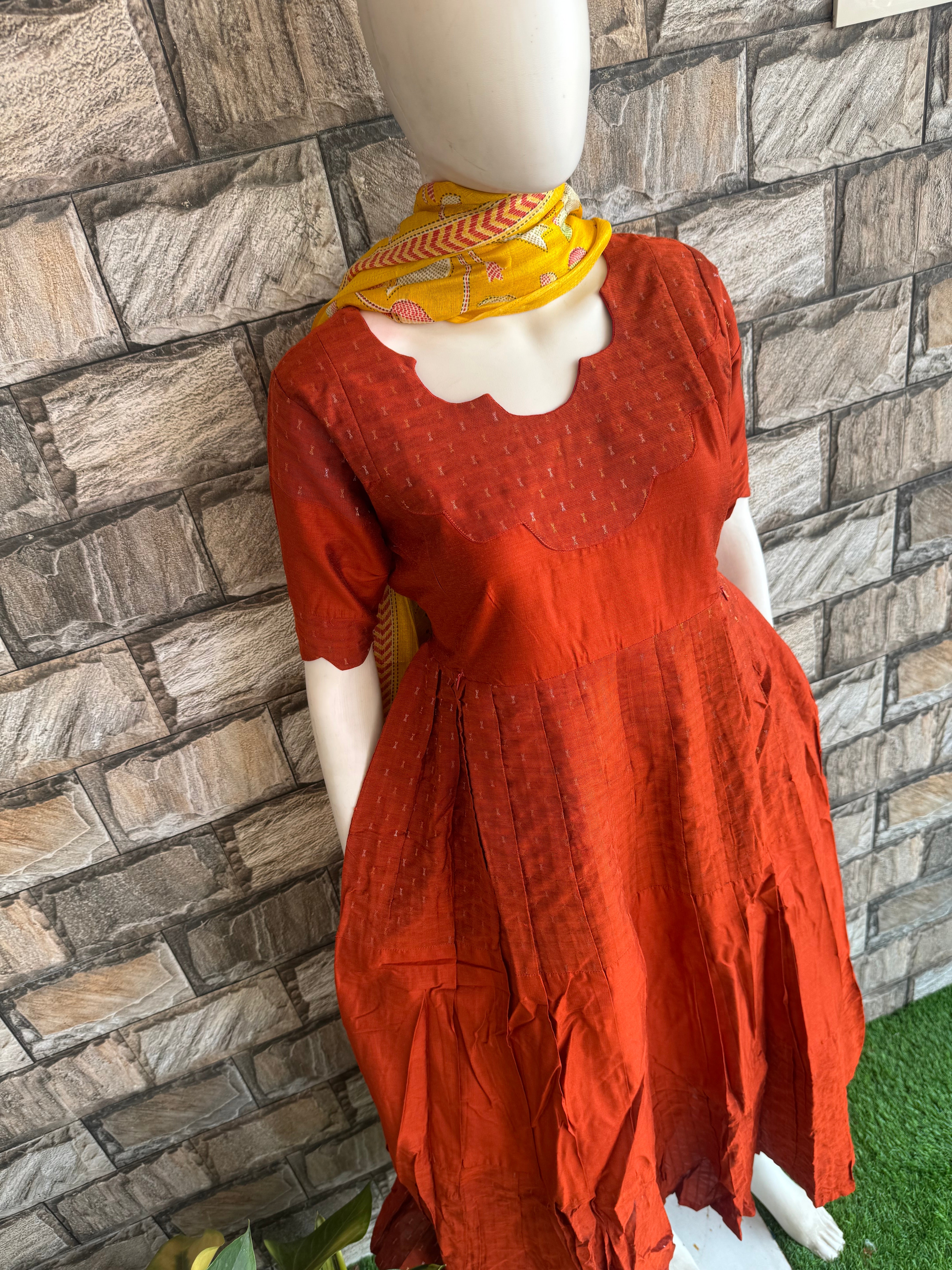 Rust orange Maternity Maxi